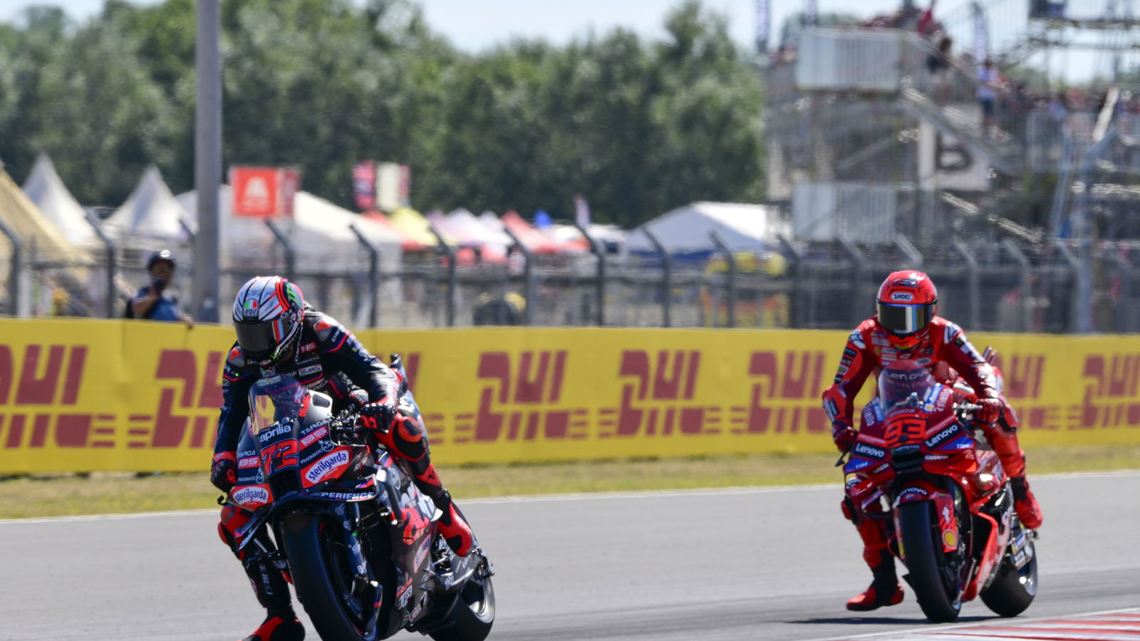 Marco Bezzecchi, Marc Marquez, 2025 Hungarian MotoGP