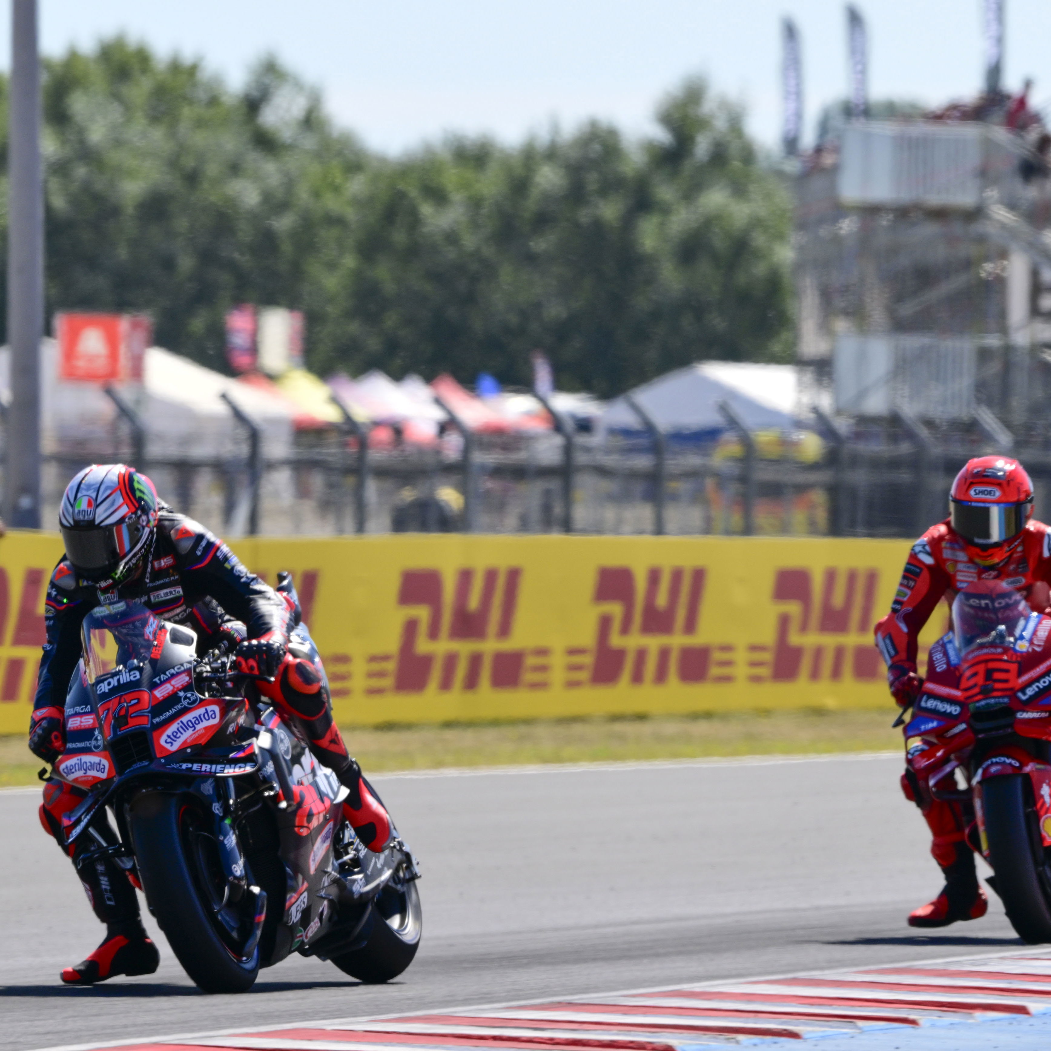 Marco Bezzecchi, Marc Marquez, 2025 Hungarian MotoGP