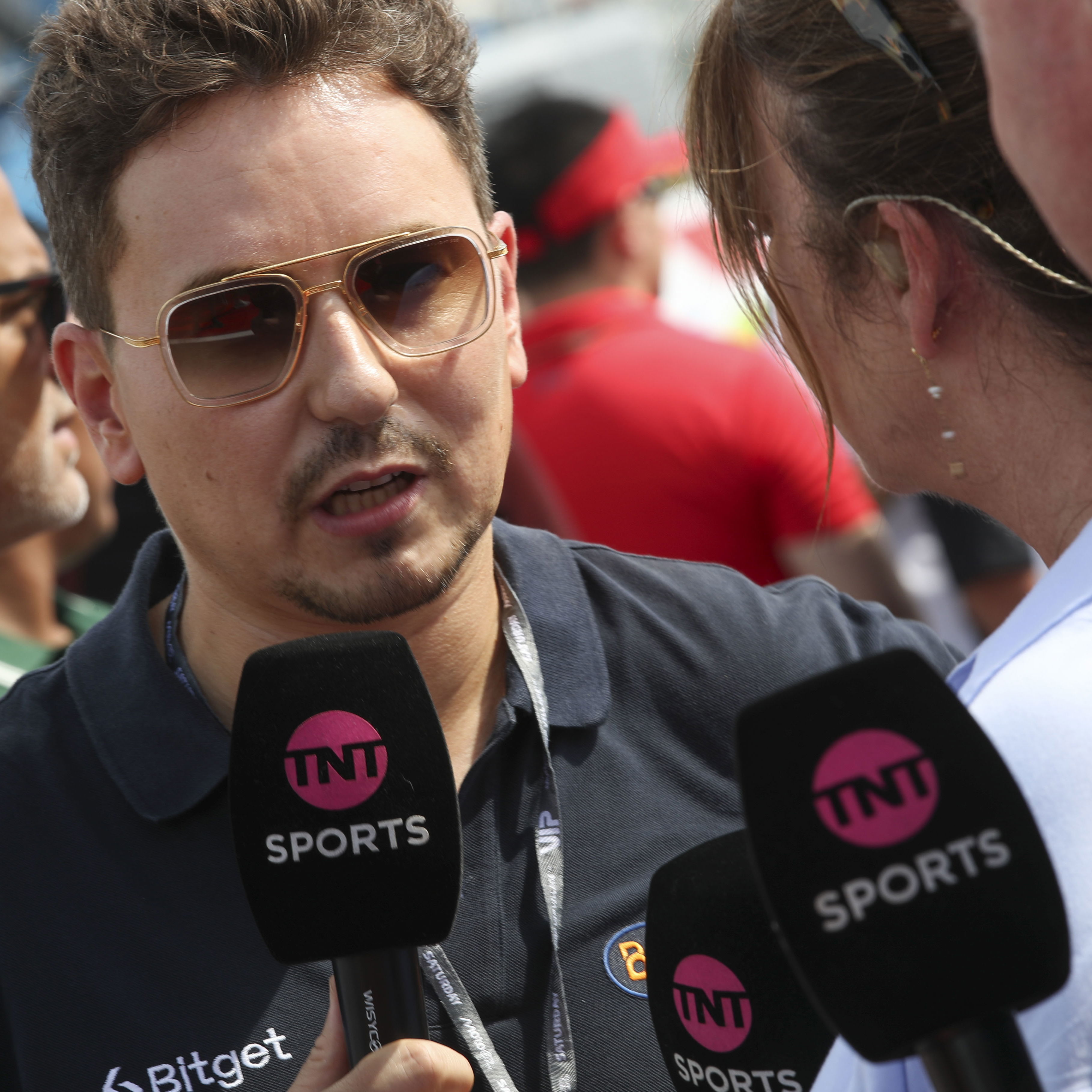 Jorge Lorenzo speaks to TNT Sports, 2025 MotoGP Indonesian Grand Prix. Credit: Gold and Goose.