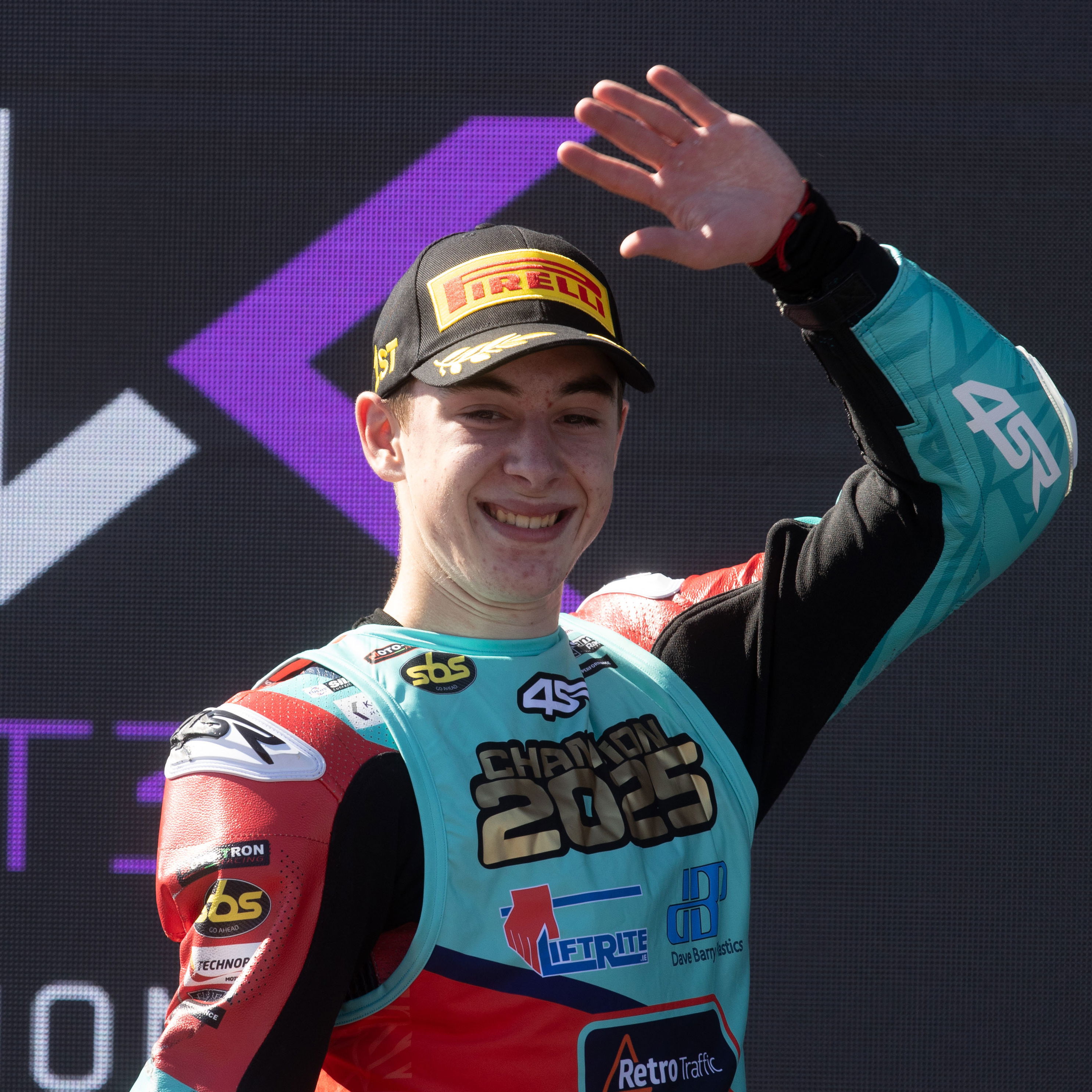 Benat Fernandez, 2025 Spanish WorldSBK, WorldSSP300 podium. Credit: Gold and Goose.