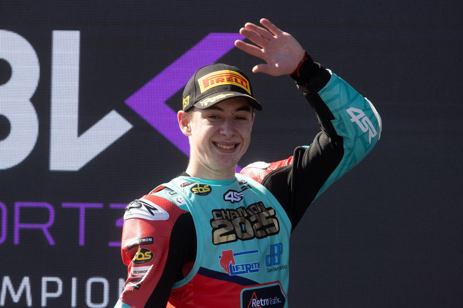 Benat Fernandez, 2025 Spanish WorldSBK, WorldSSP300 podium. Credit: Gold and Goose.