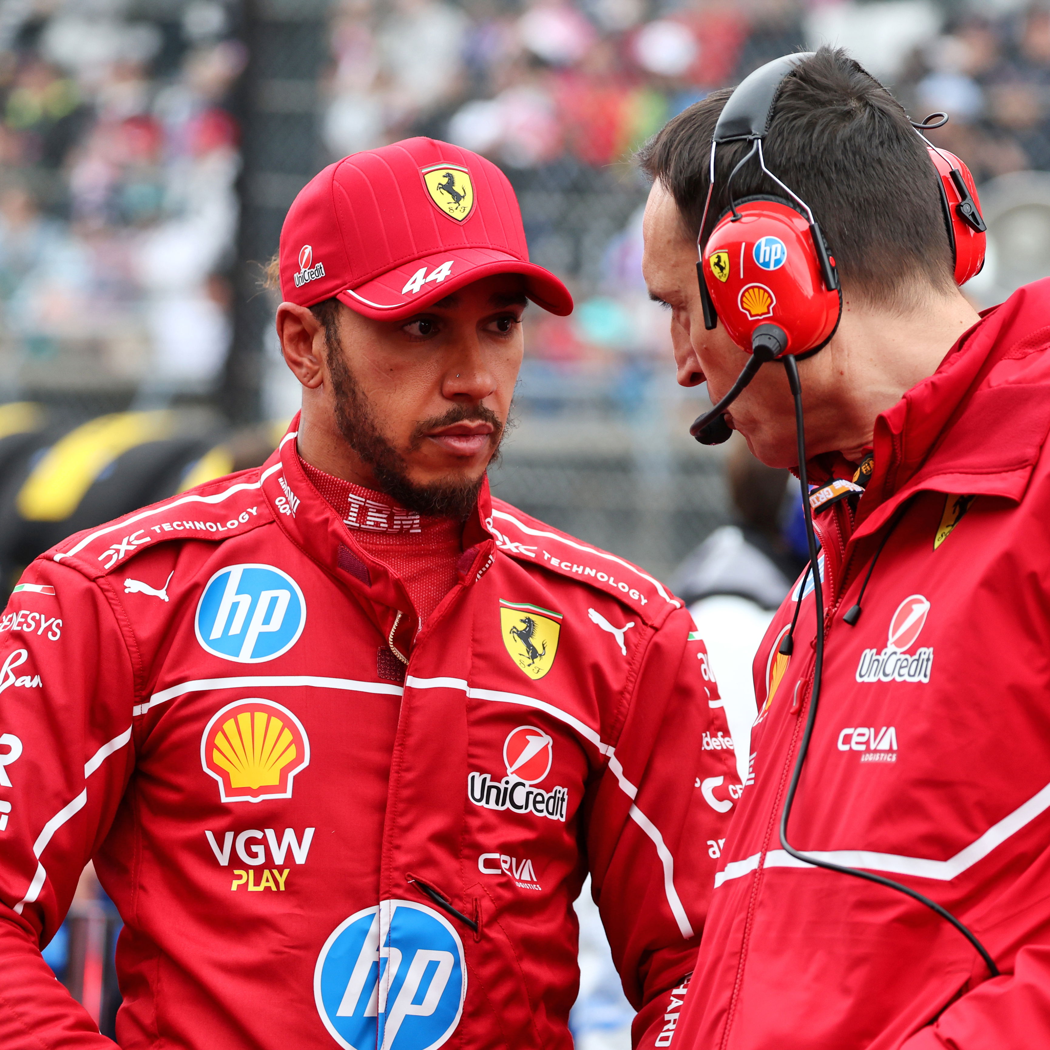 Lewis Hamilton and Riccardo Adami 