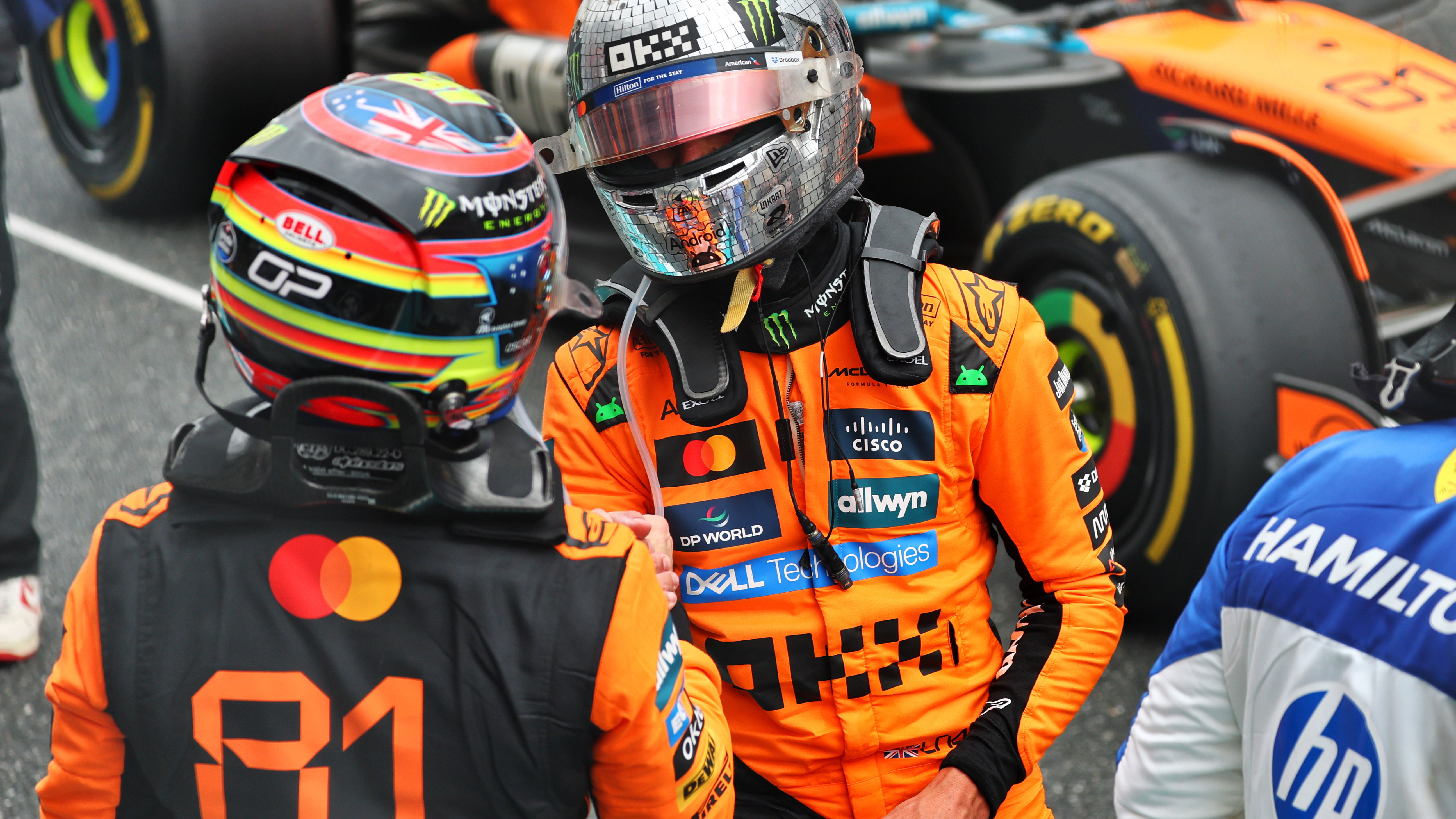 Lando Norris and Oscar Piastri 