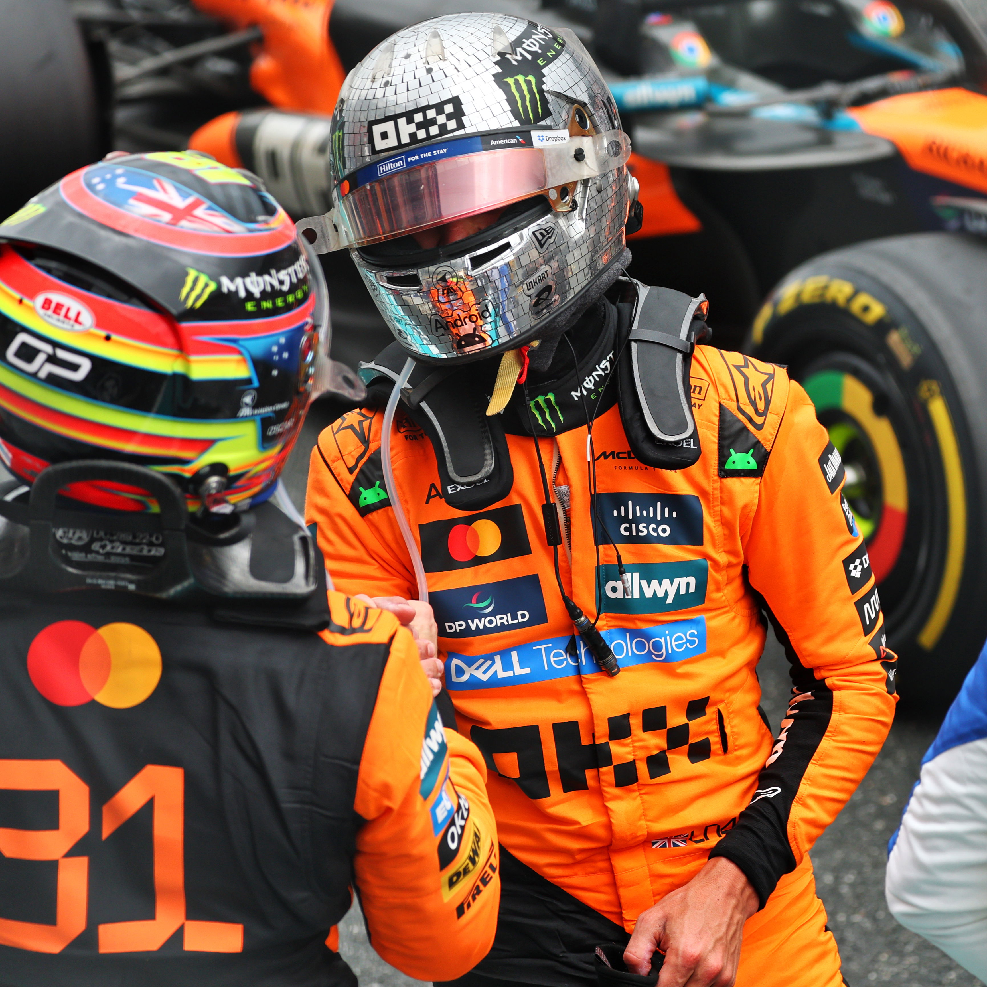 Lando Norris and Oscar Piastri