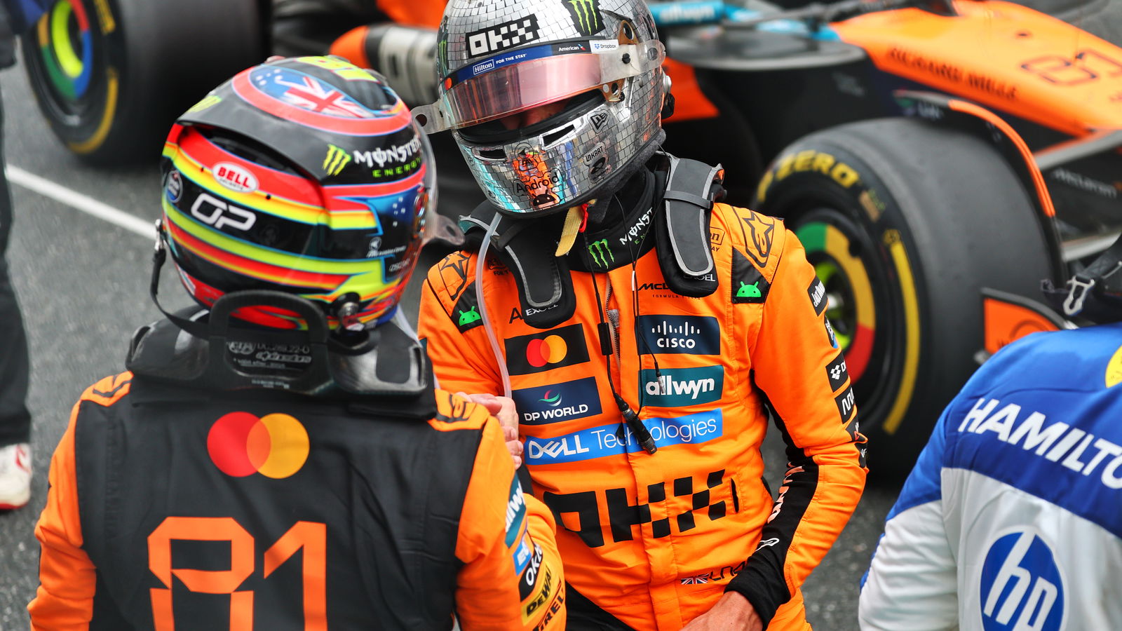 Lando Norris and Oscar Piastri