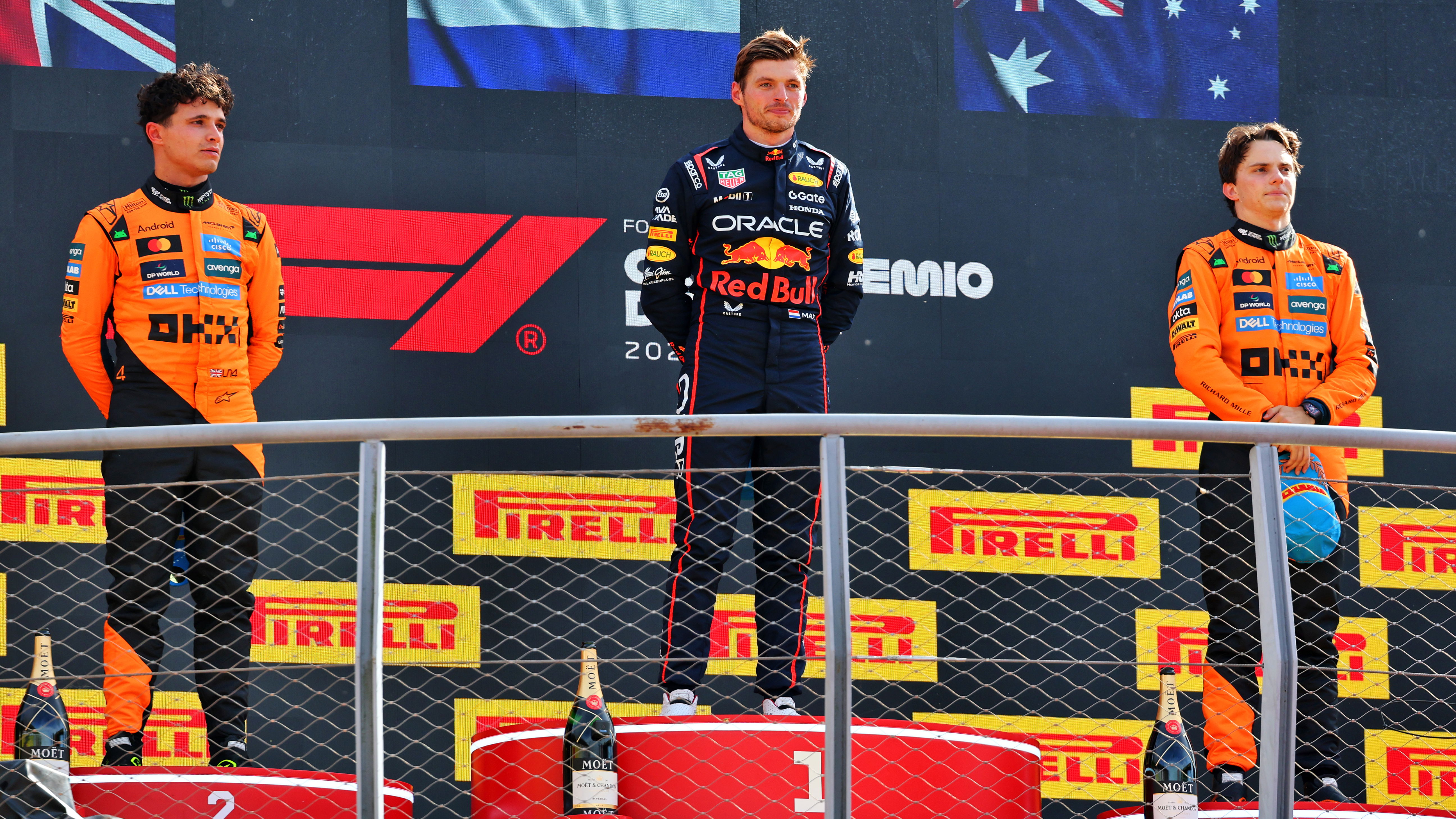 One of Norris, Verstappen and Piastri will be crowned champion
