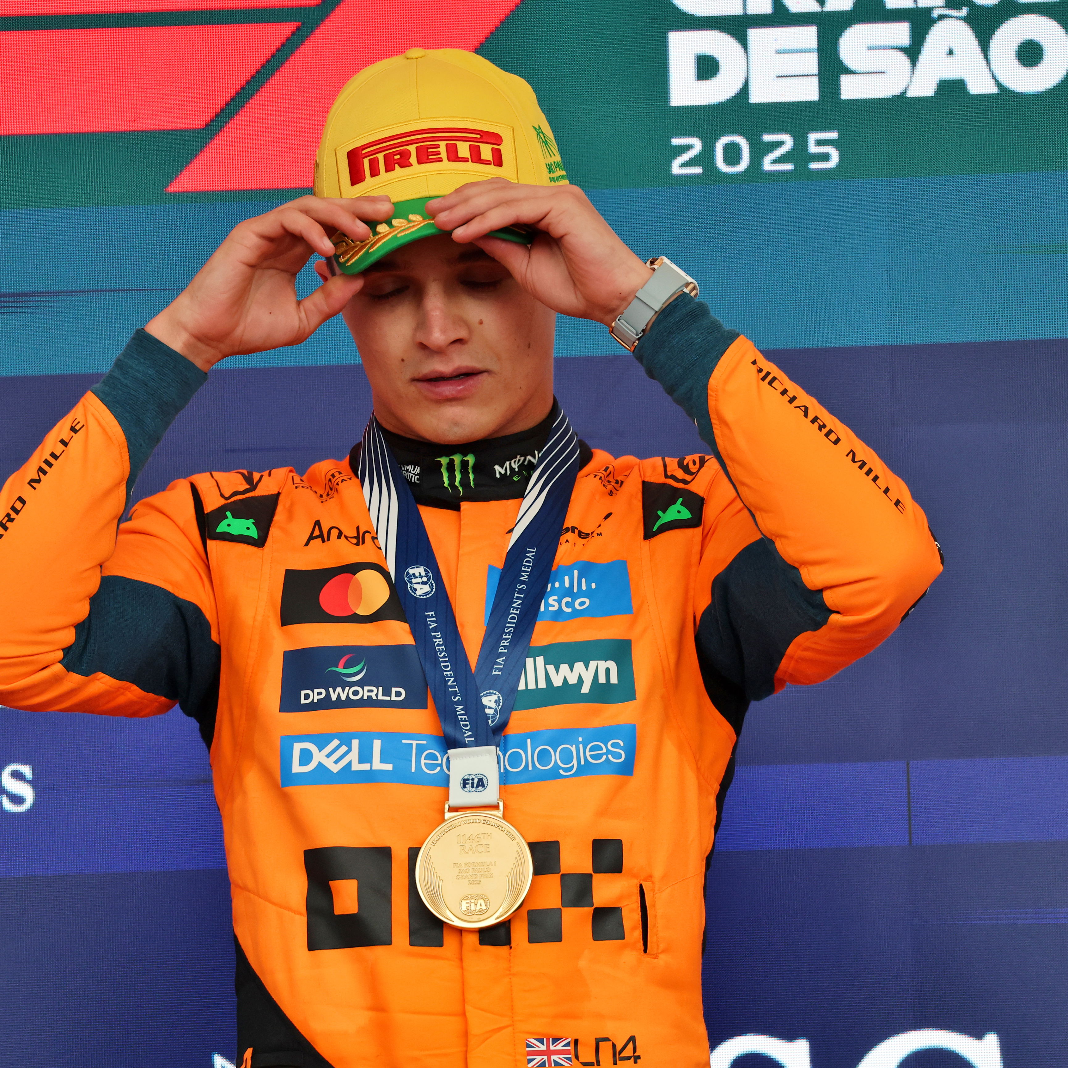 Norris was booed on the podium in Mexico and Brazil