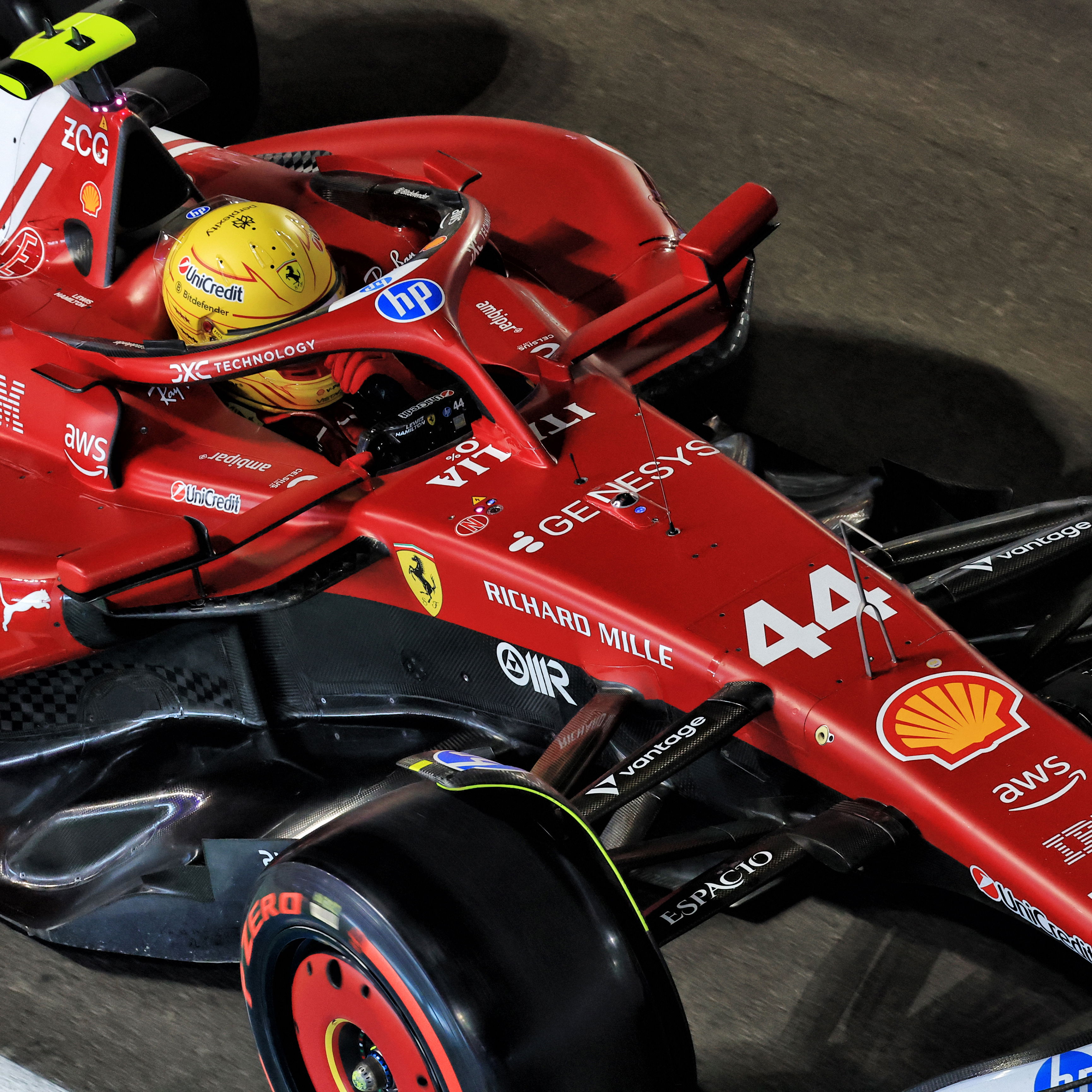 Hamilton endured a nightmare season with Ferrari 