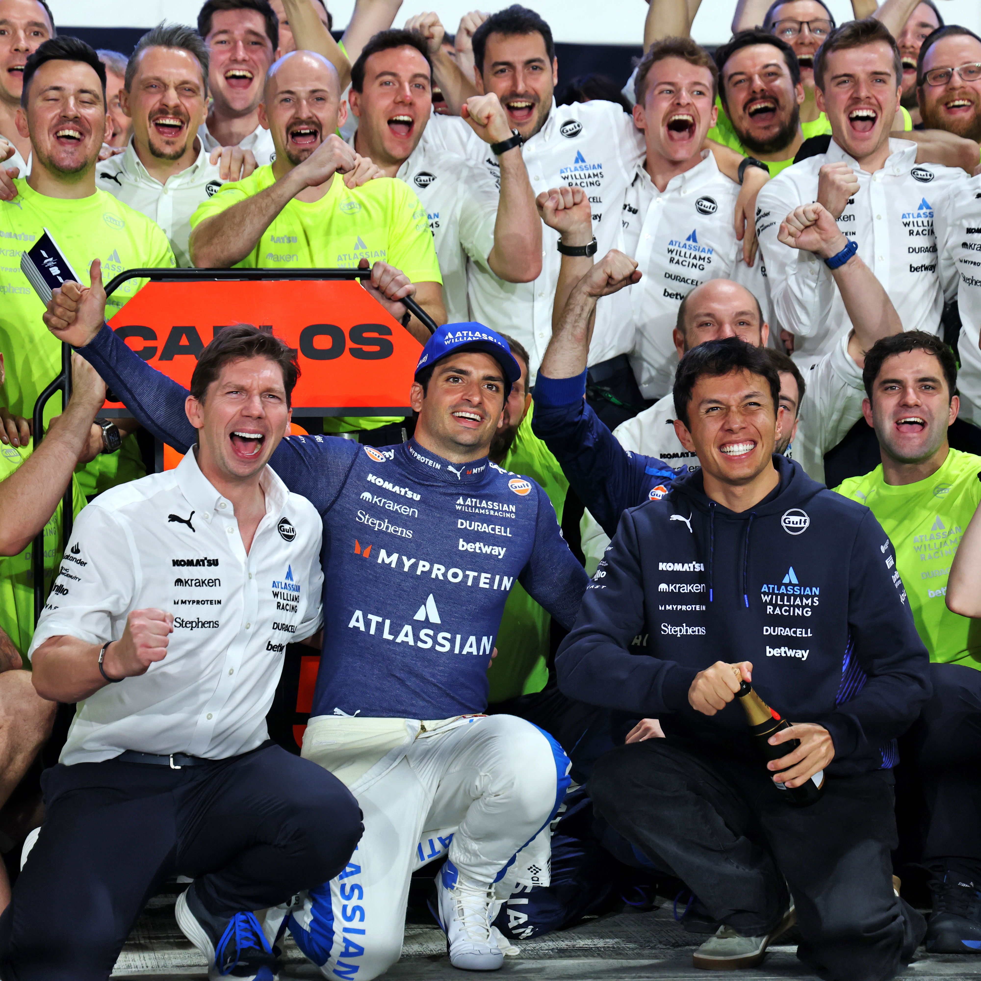 Williams celebrate in Qatar