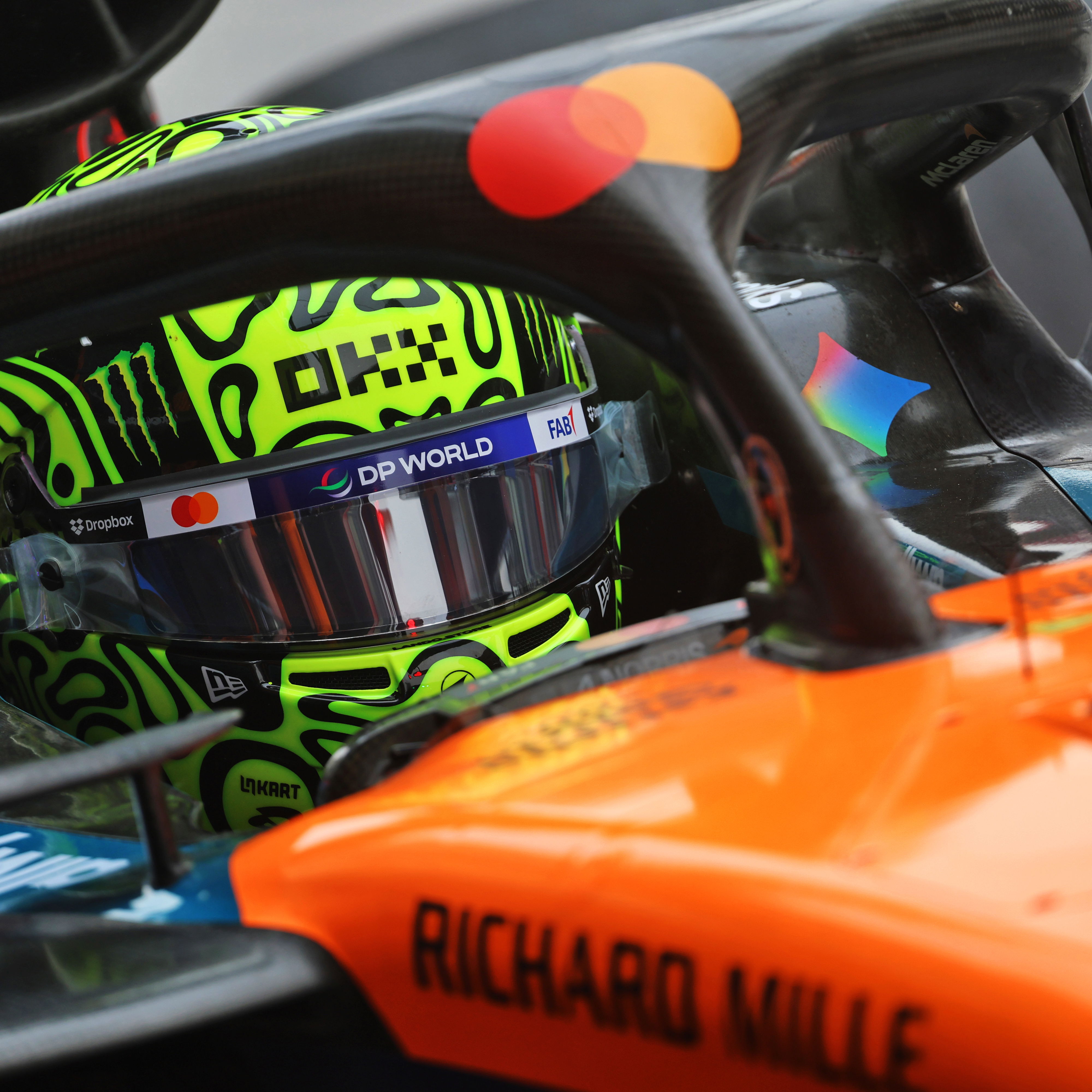 Norris set the pace in a tight FP1