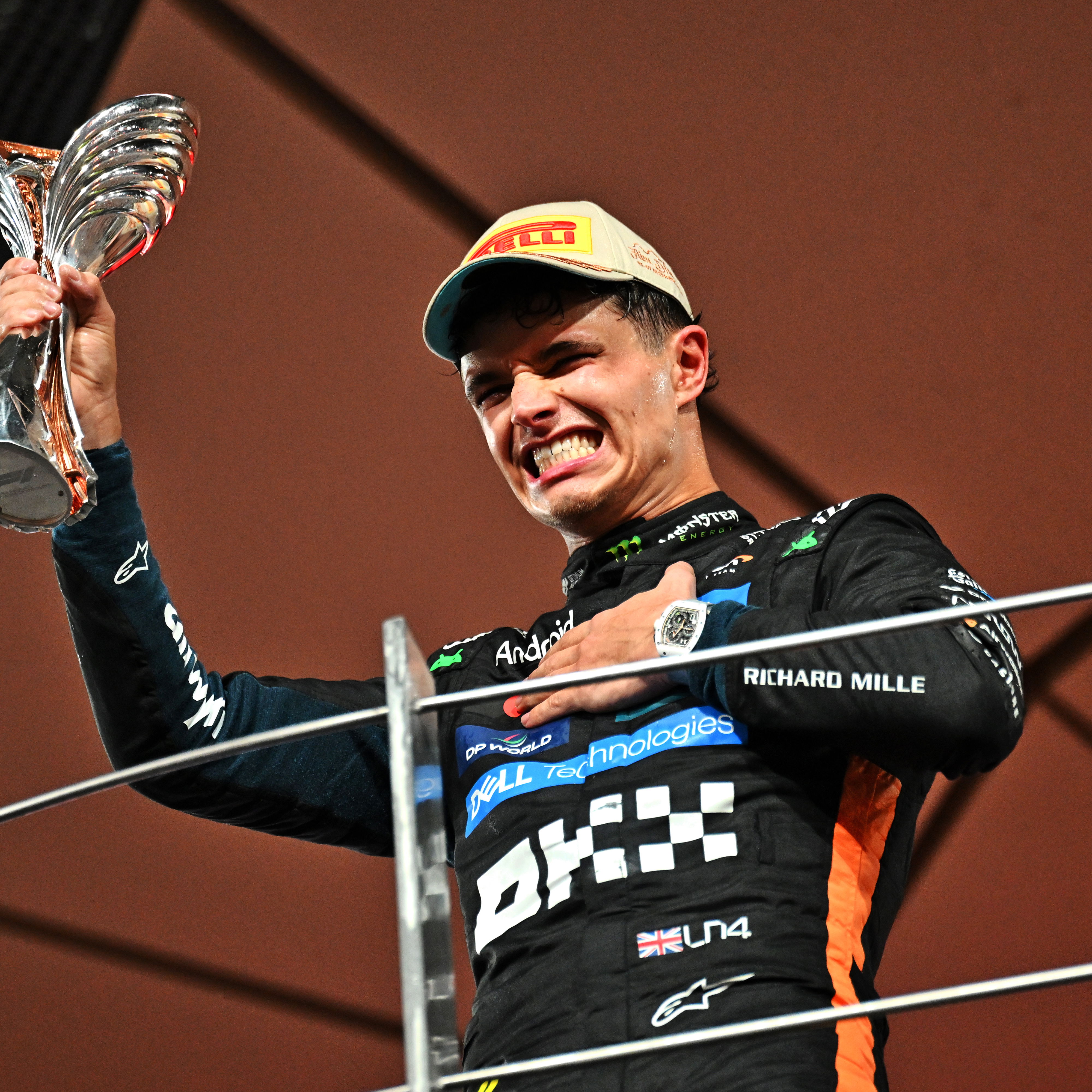 Norris celebrates his maiden F1 world title