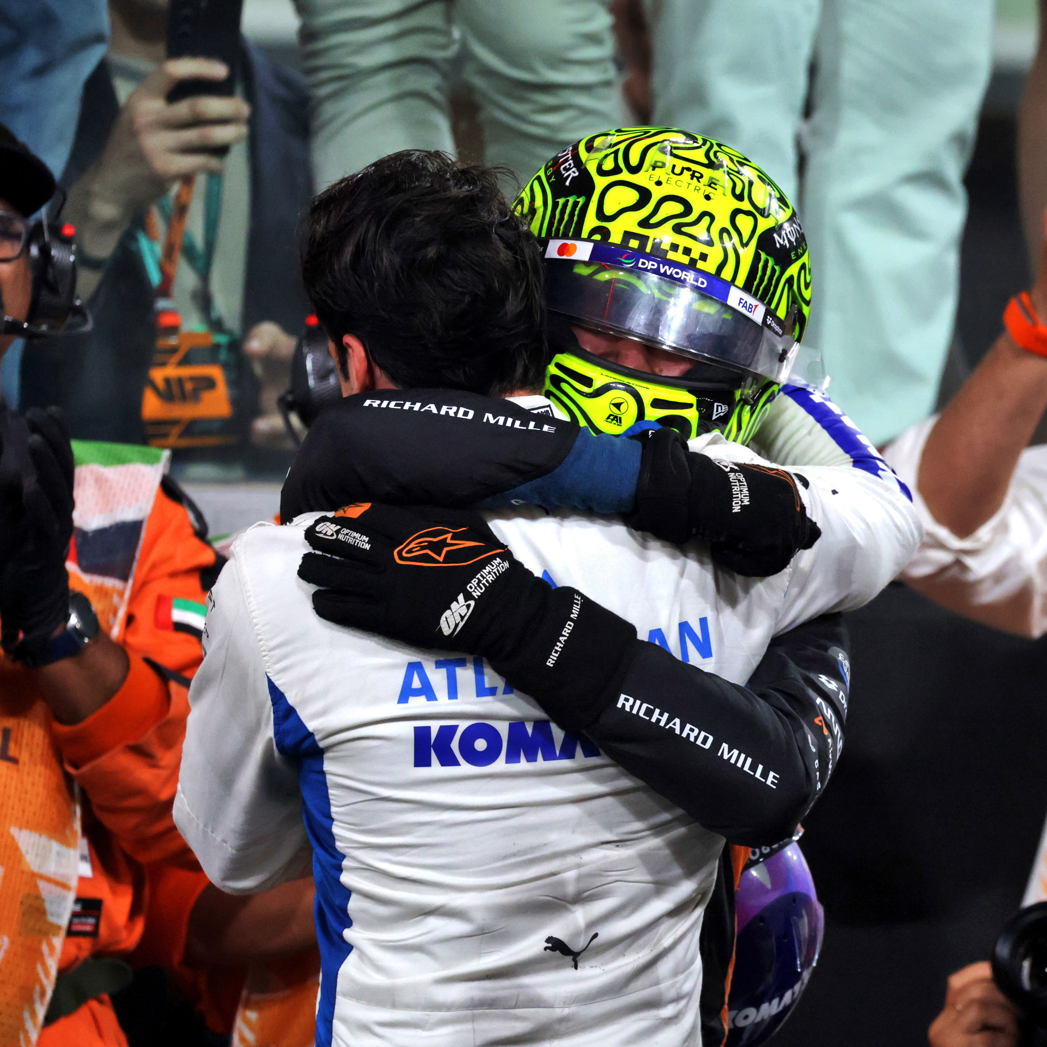 Lando Norris and Carlos Sainz