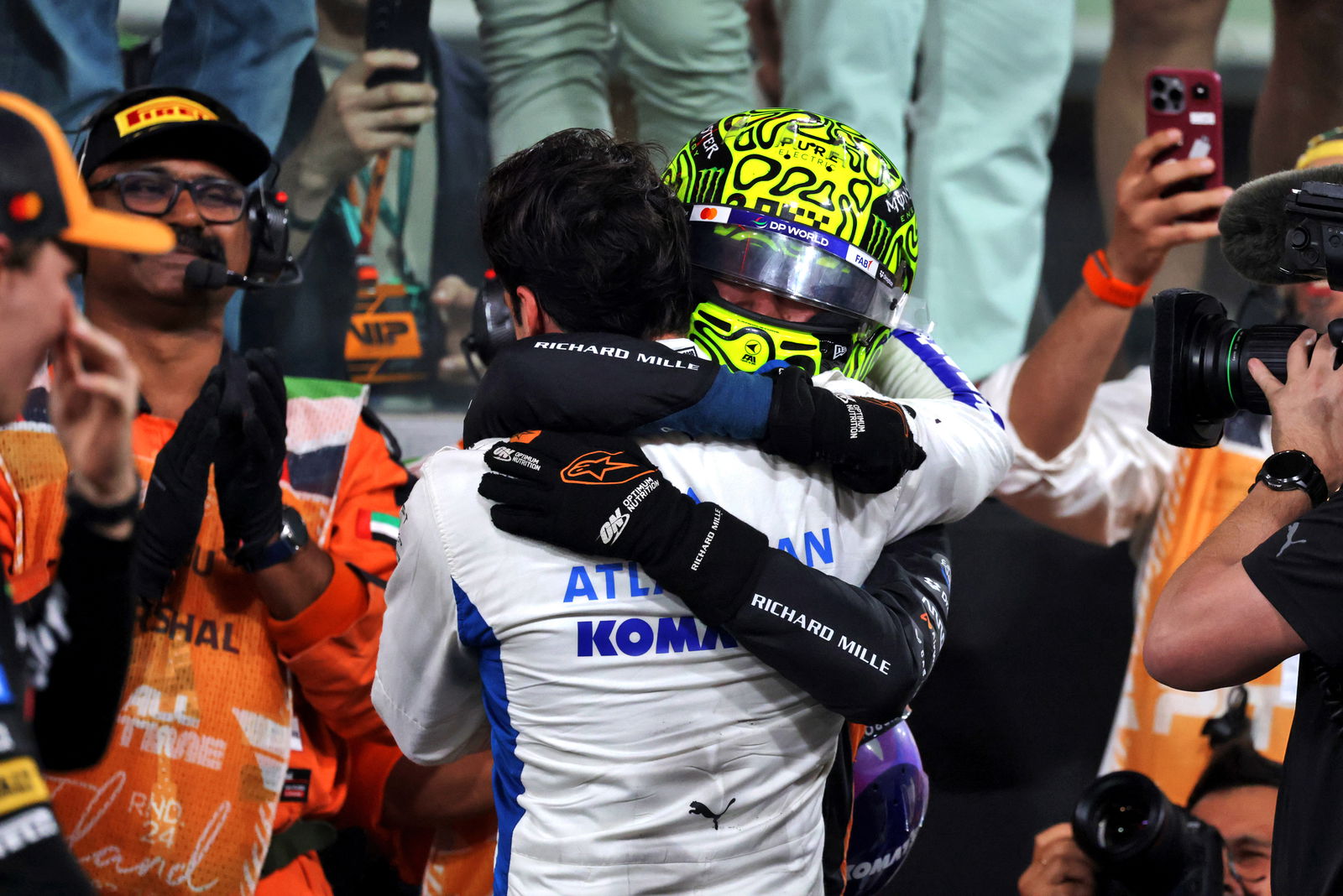 Lando Norris and Carlos Sainz