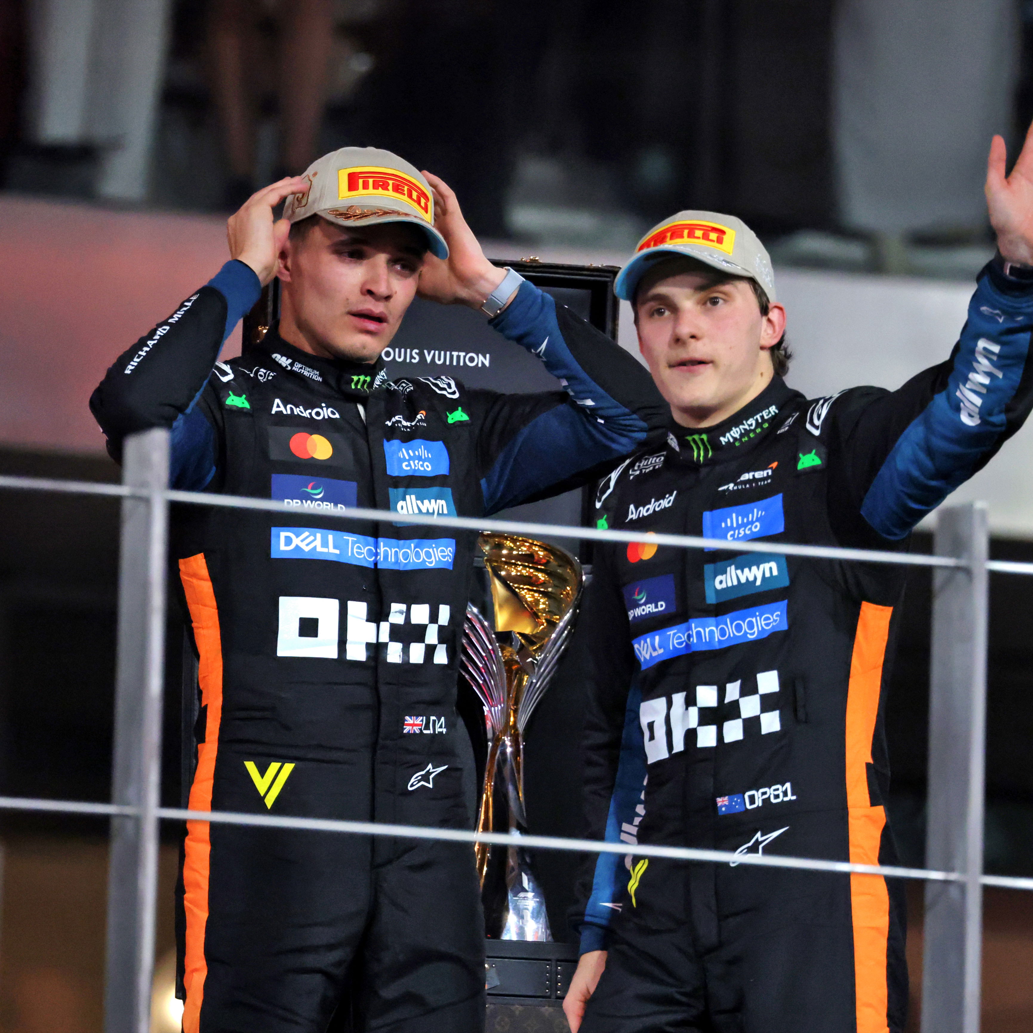 Lando Norris, Oscar Piastri, 2025 Abu Dhabi F1