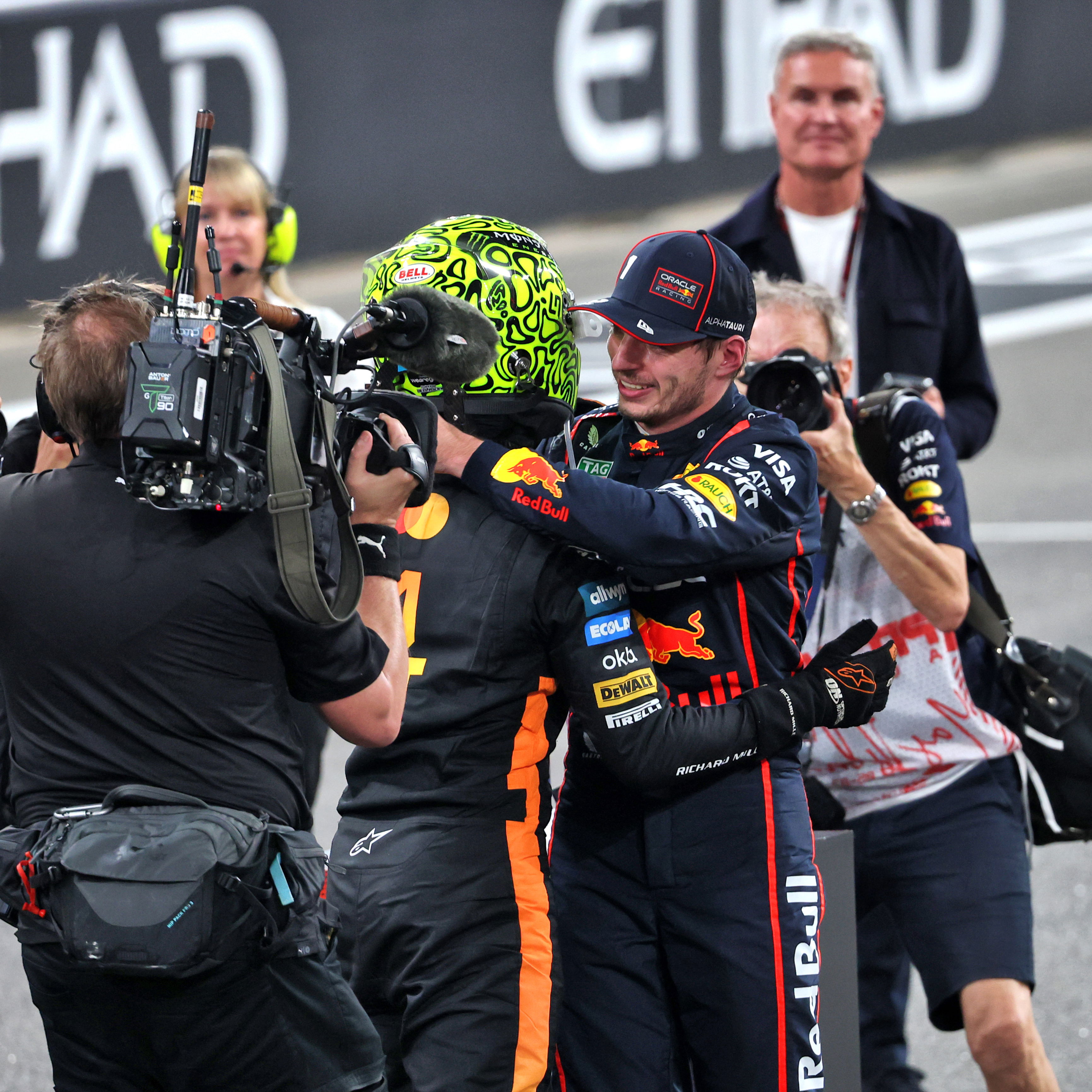 Max Verstappen and Lando Norris