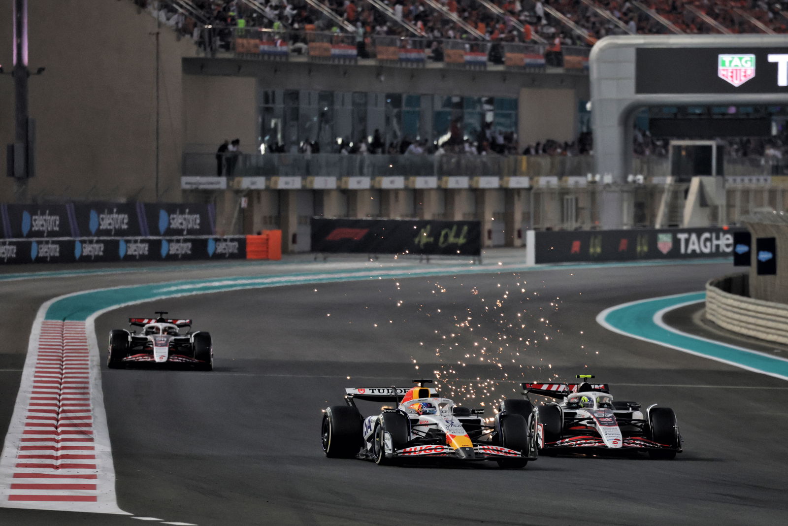 Isack Hadjar and Ollie Bearman battle in Abu Dhabi