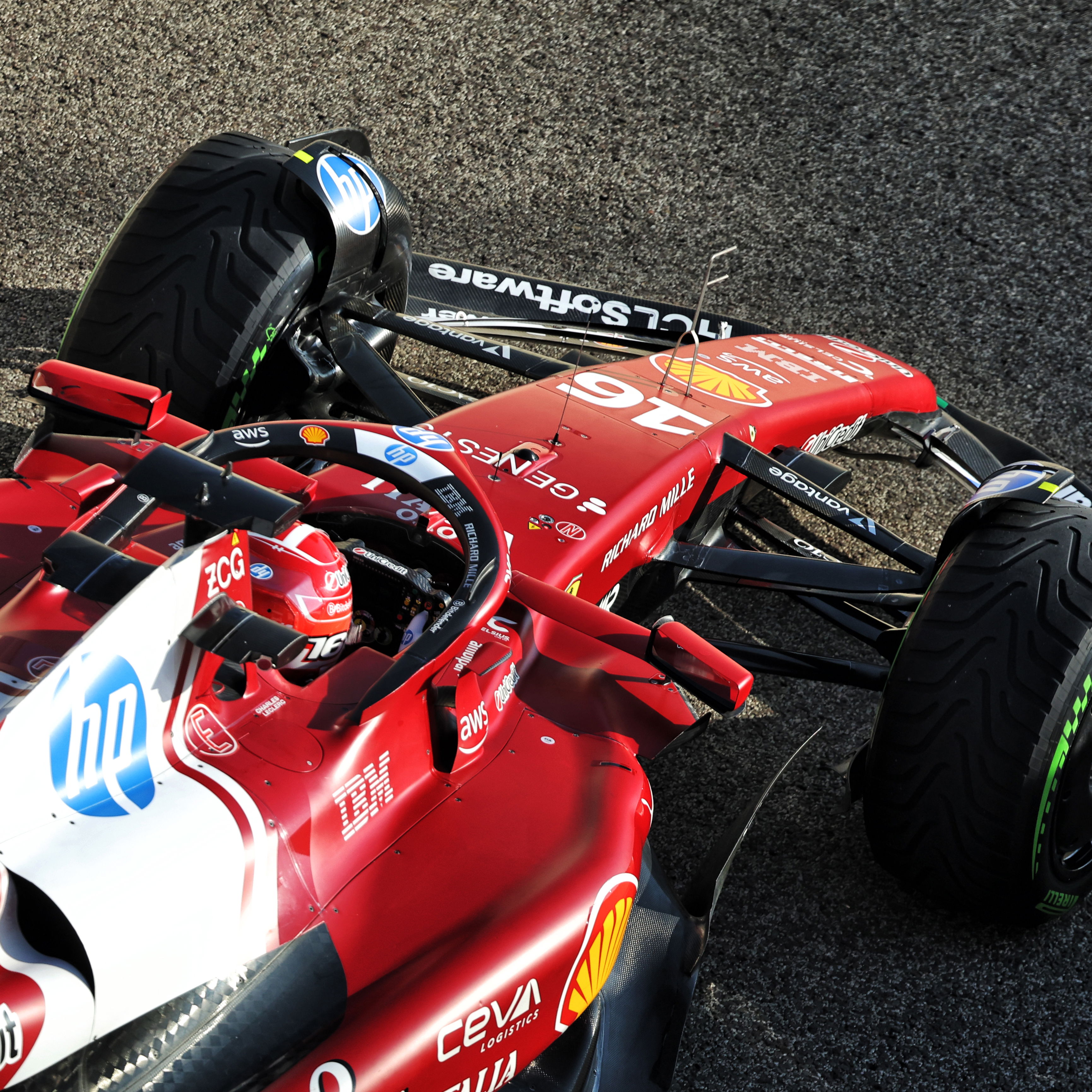 Leclerc drives in post-season testing