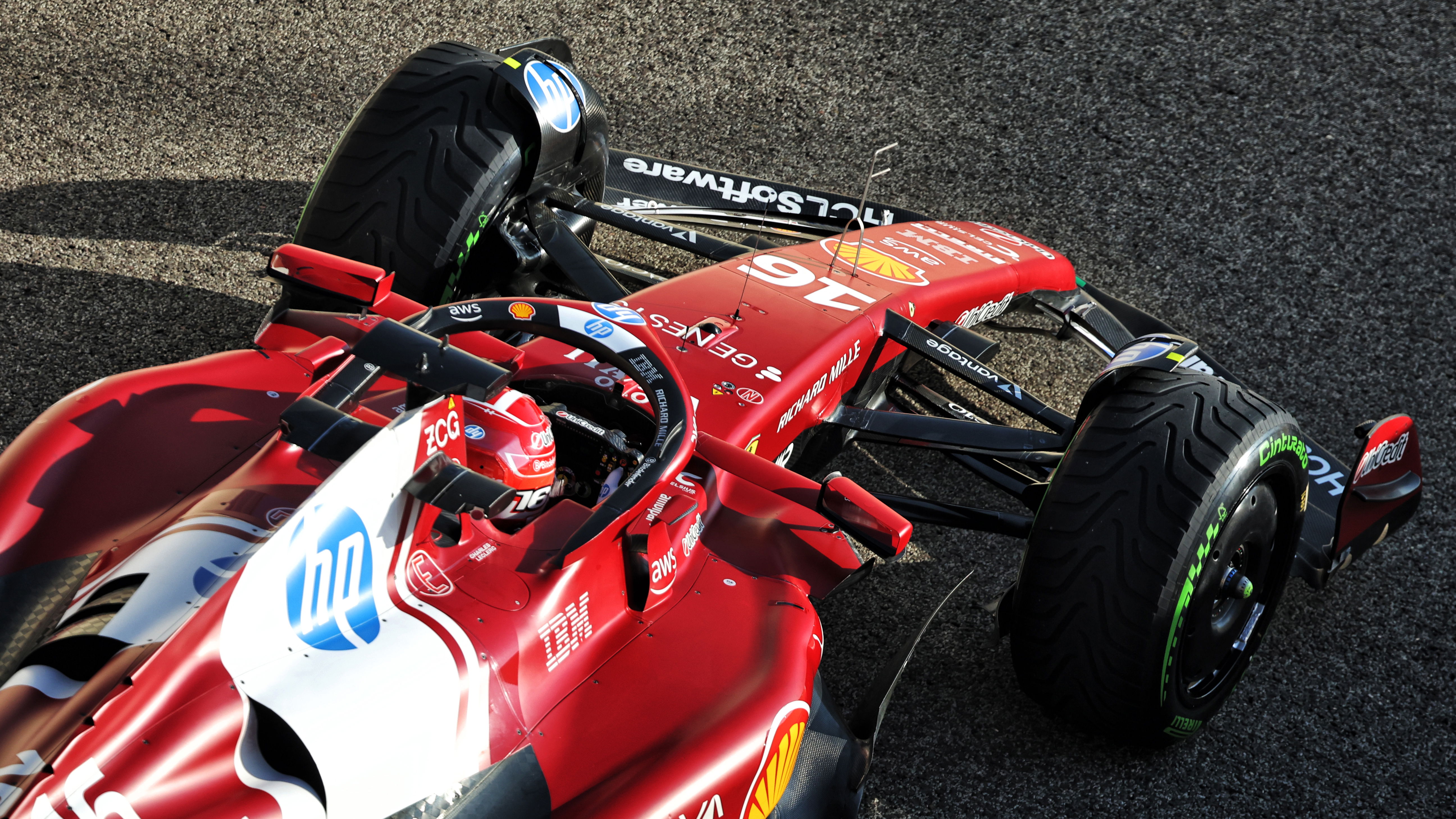 Leclerc drives in post-season testing