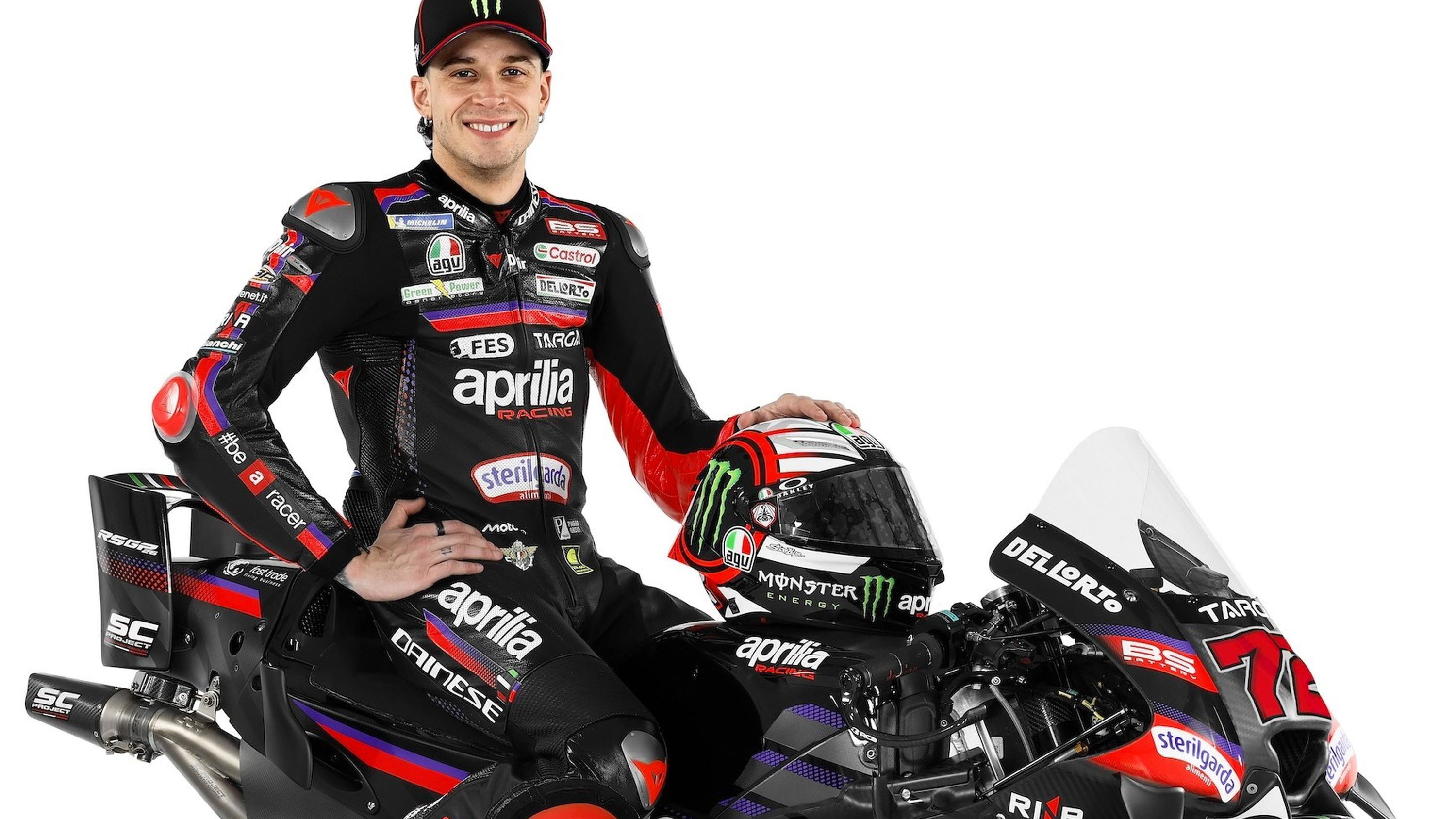 Marco Bezzecchi, 2026 Aprilia MotoGP launch.
