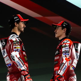 Francesco Bagnaia, Marc Marquez, 2026 Ducati launch.
