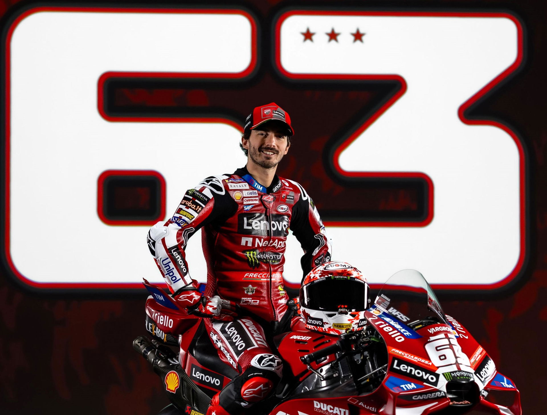 Francesco Bagnaia launches Ducati in 2026.