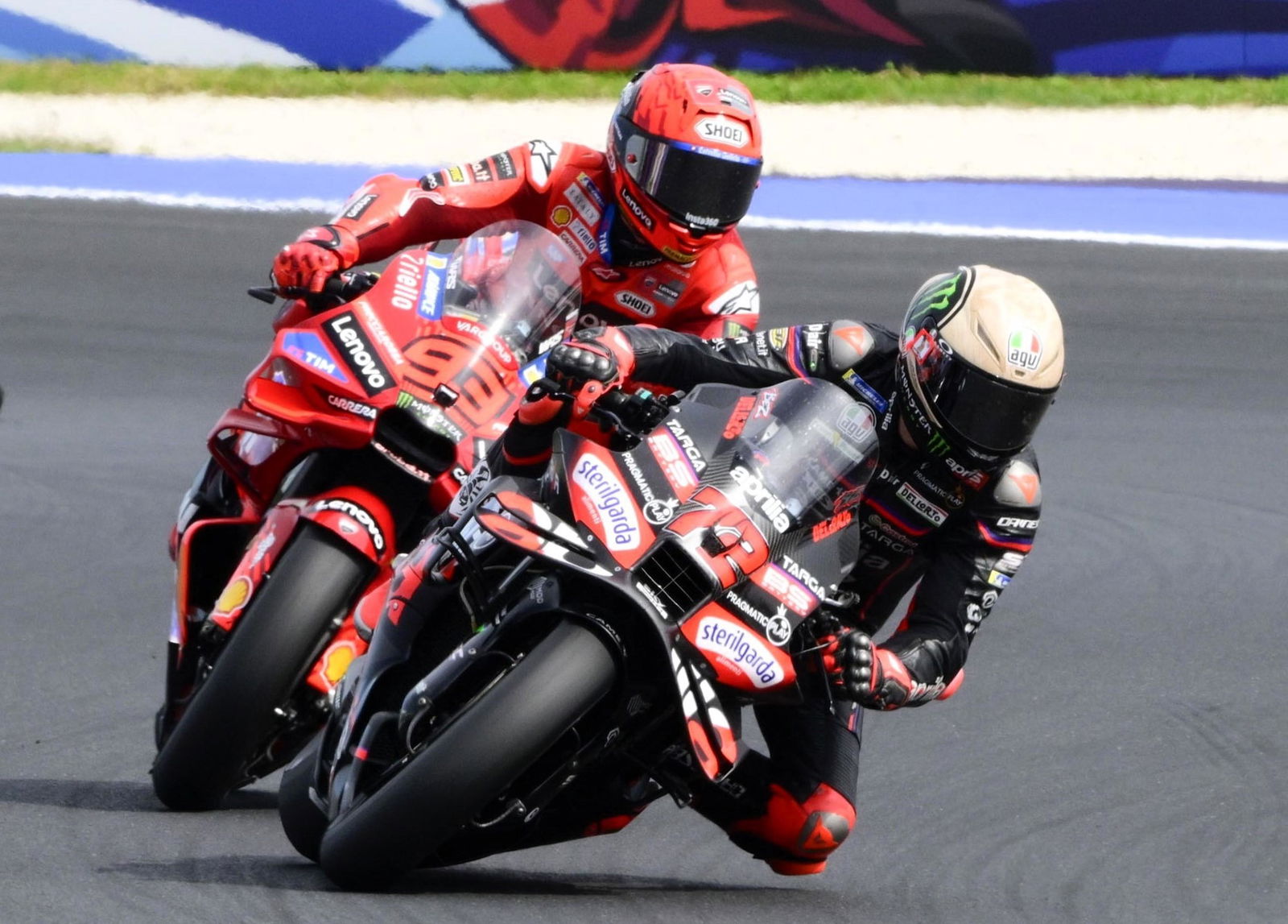 Marco Bezzecchi, Marc Marquez, 2025 San Marino MotoGP.