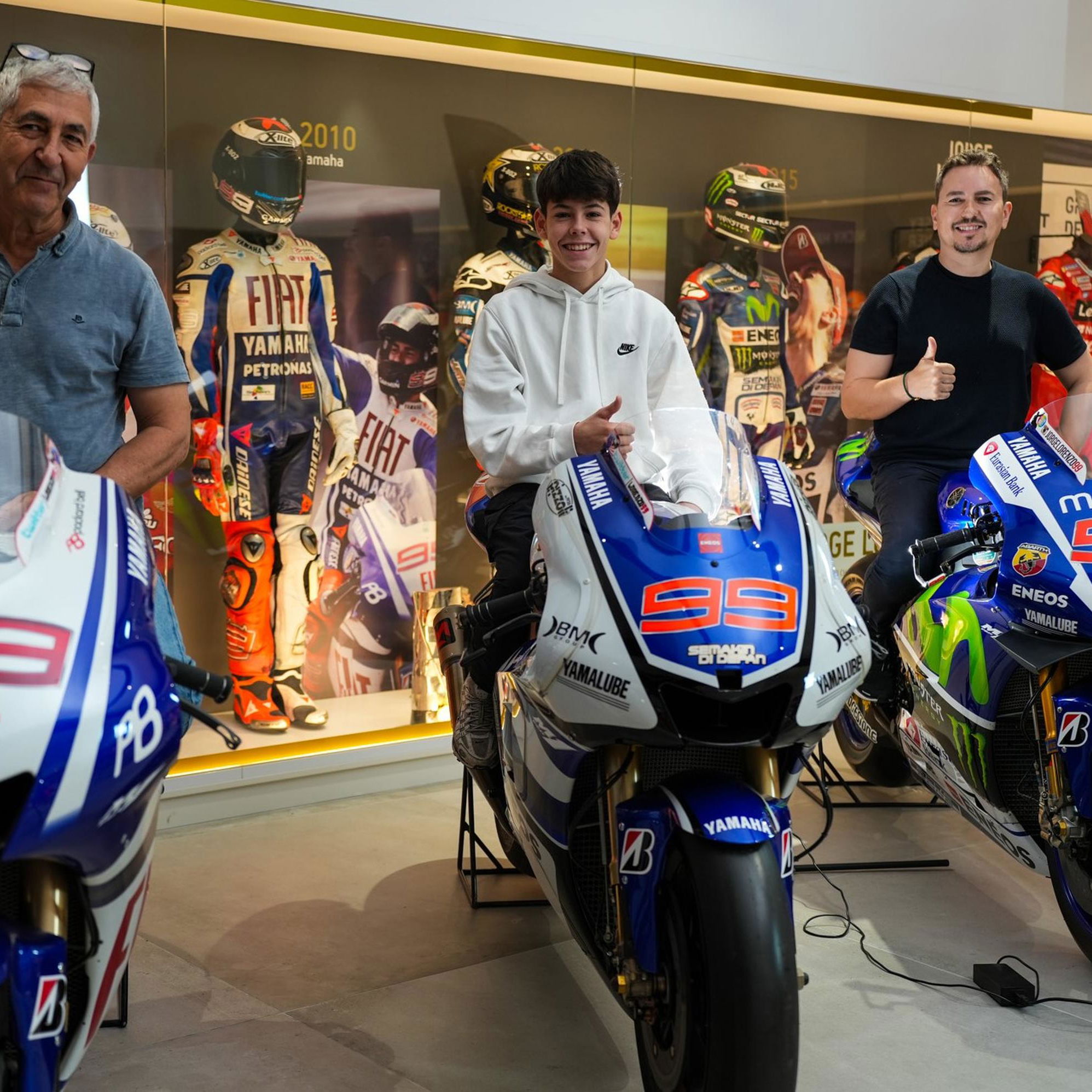 Chicho Lorenzo, Víctor Cubeles and Jorge Lorenzo.