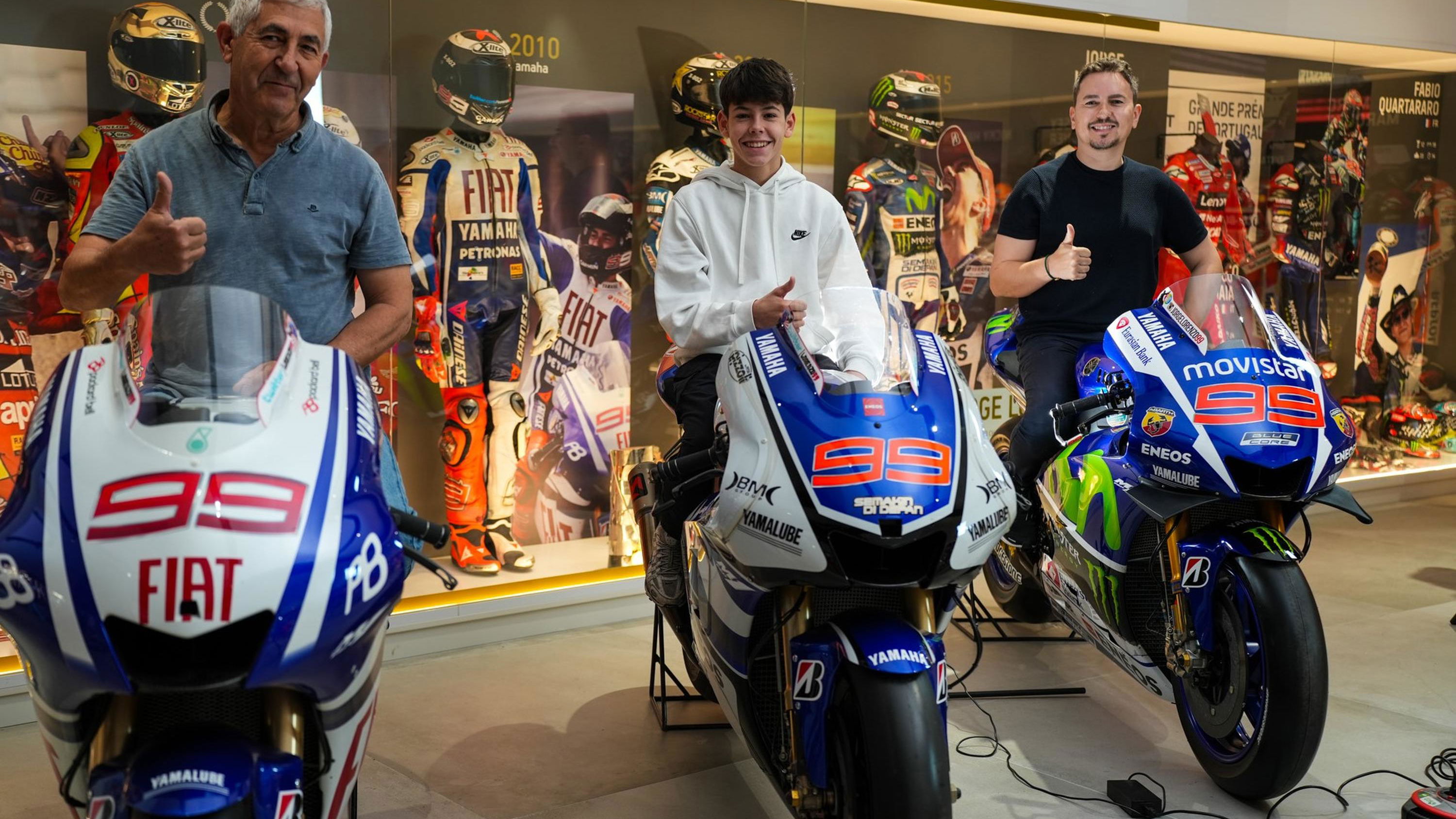 Chicho Lorenzo, Víctor Cubeles and Jorge Lorenzo.