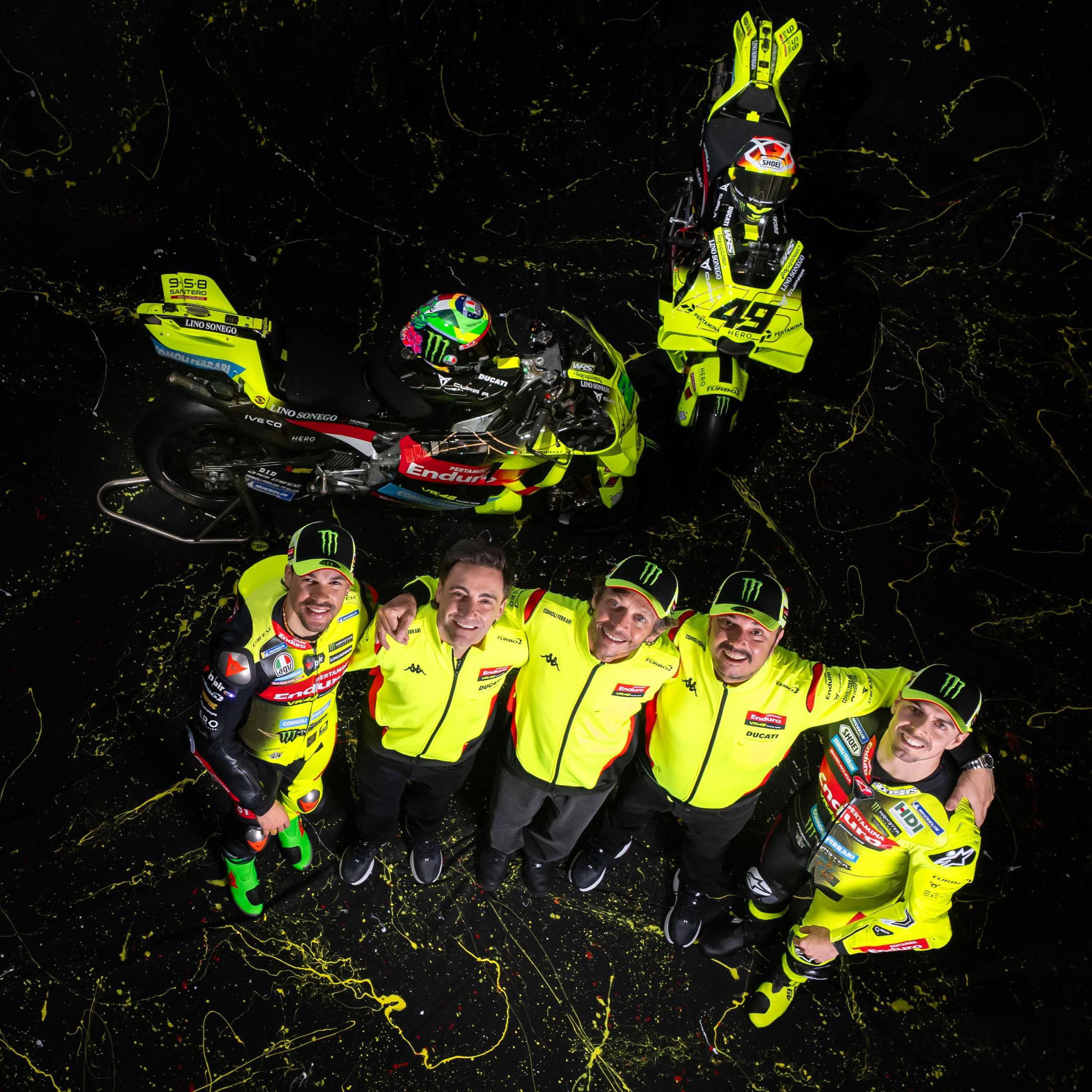 VR46 MotoGP team launch.