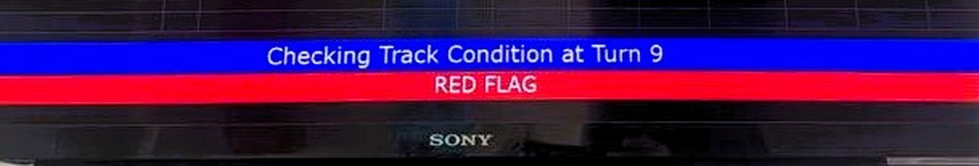 Red flag at 11am.