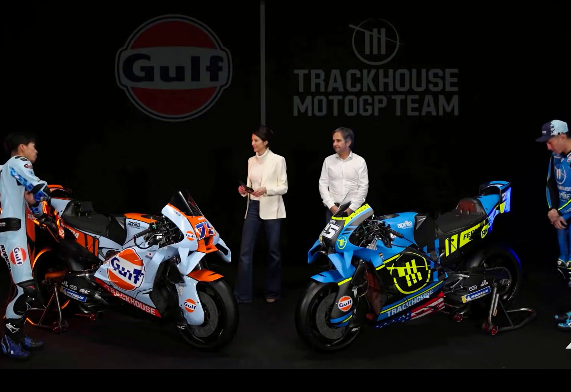 2026 Truckhouse Aprilia colors include five event Gulf liveries.
