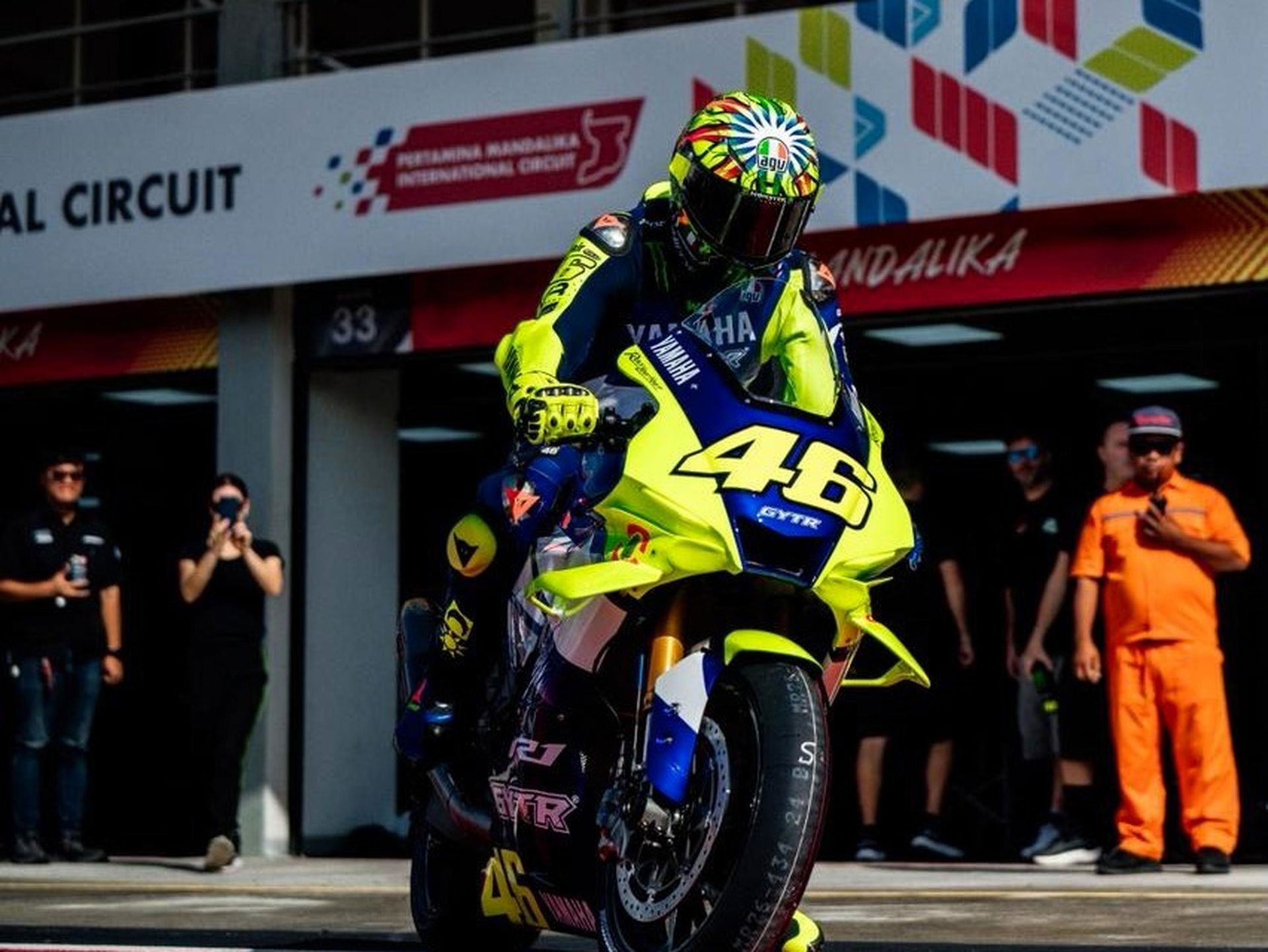 Valentino Rossi at Mandalika (Photo: Pertamina).