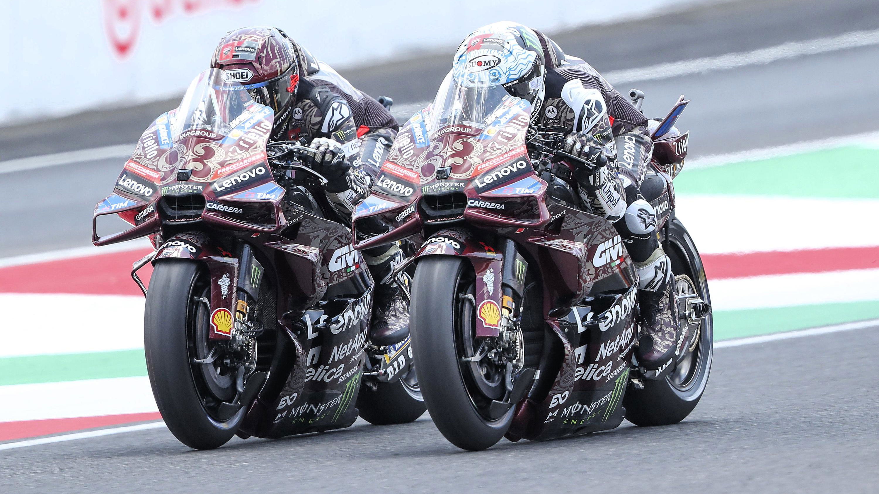 Marc Marquez, Francesco Bagnaia 29025 Italian MotoGP, Mugello.