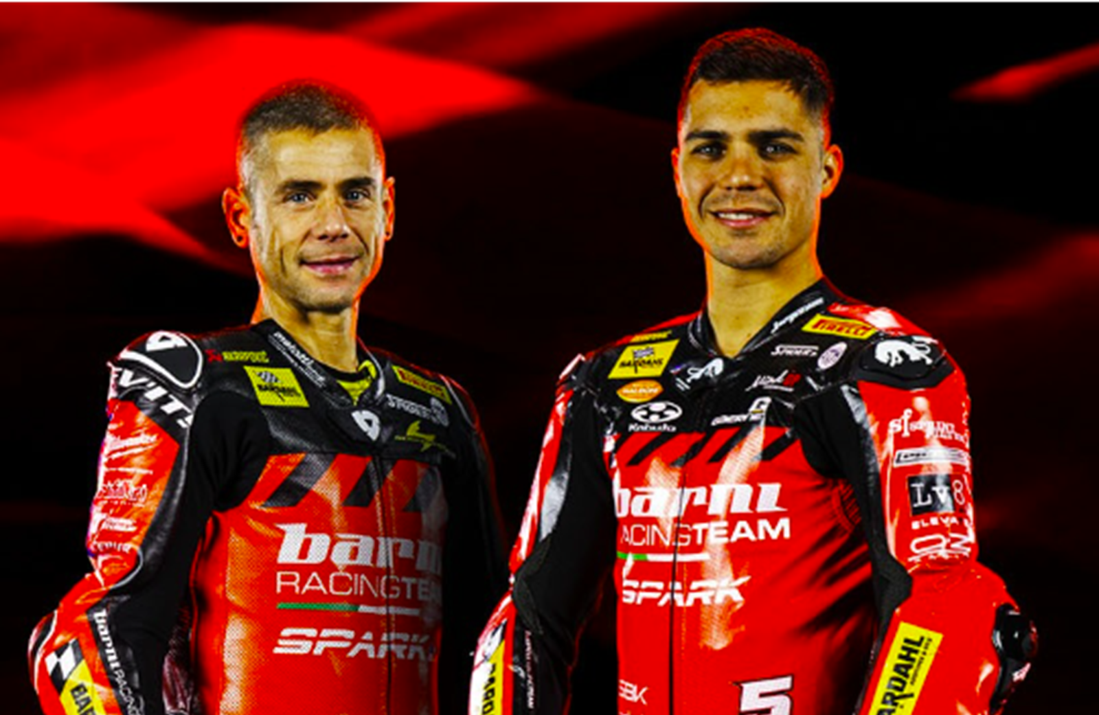 Alvaro Bautista, Yari Montella, 2026 Barni Ducati team launch. Credit: Facebook/Barni Racing.