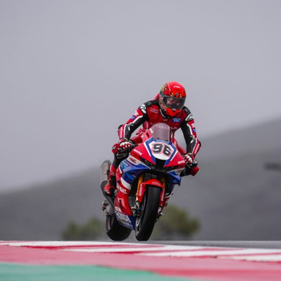 Jake Dixon, January 2026 Portimao WorldSBK Test. Credit: Honda Racing Corporation.