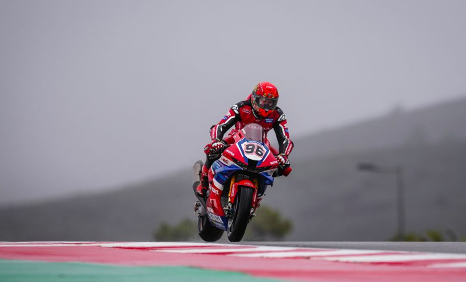 Jake Dixon, January 2026 Portimao WorldSBK Test. Credit: Honda Racing Corporation.