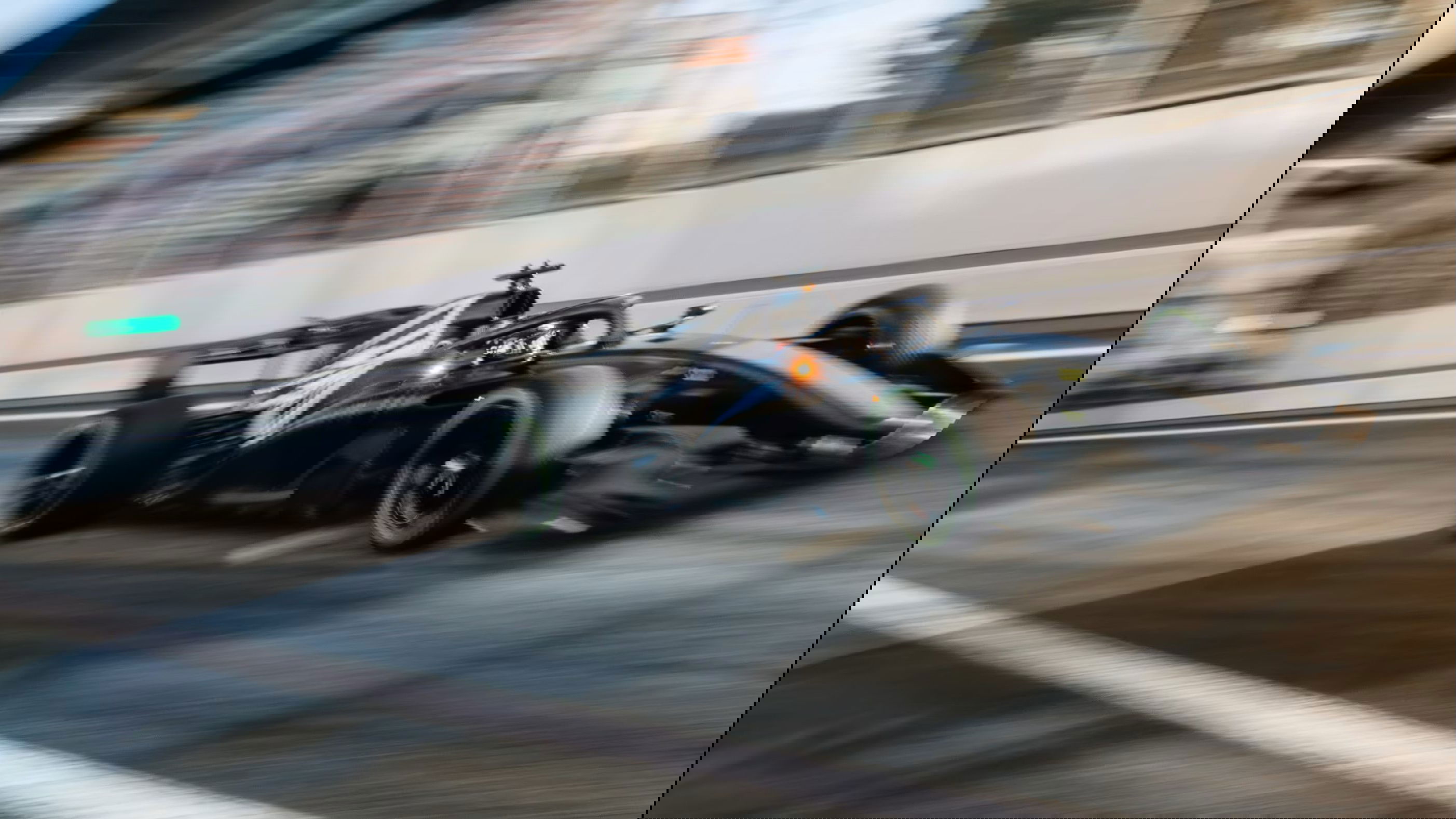 Bottas drove an all-black Cadillac