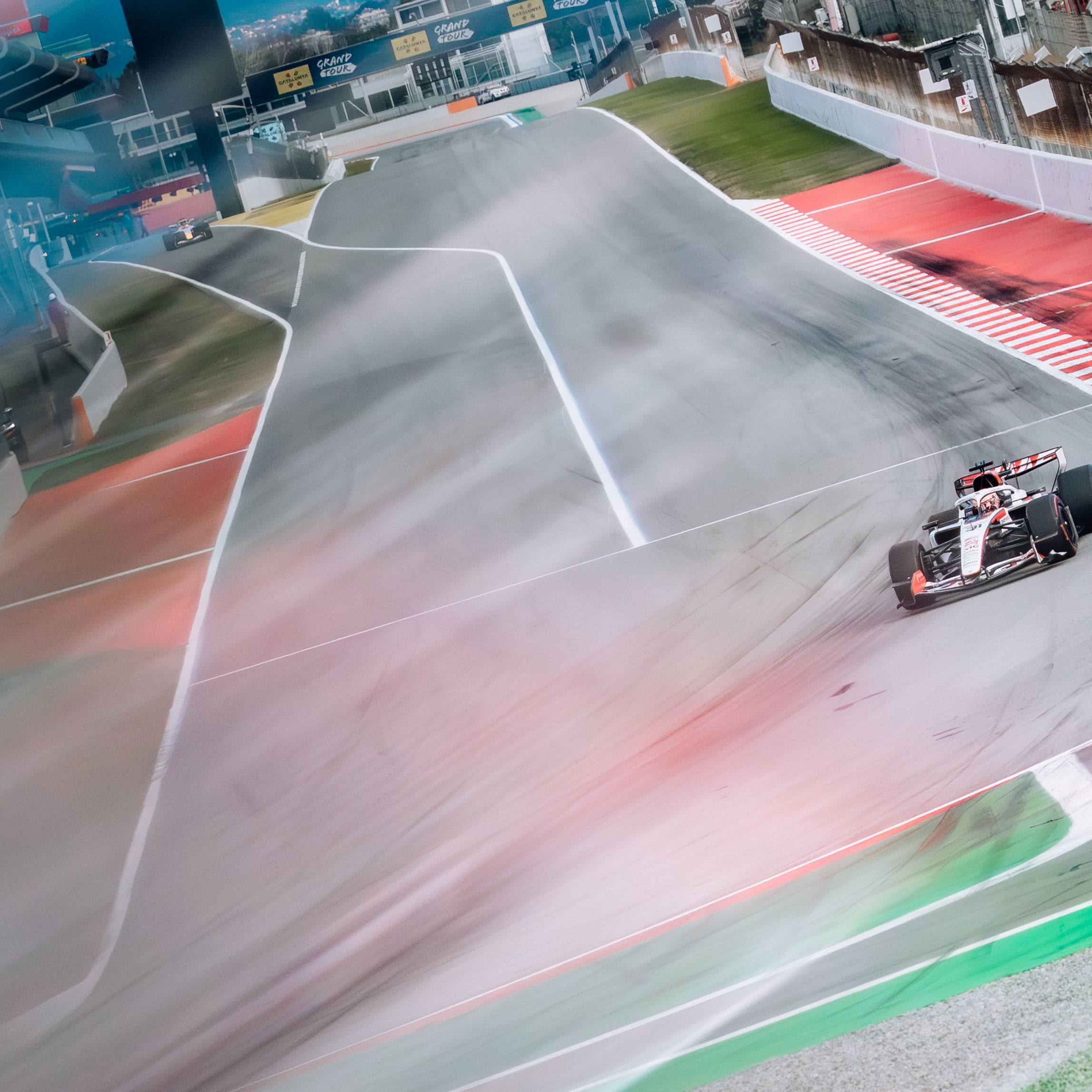 Haas clocked the most laps on Day 1