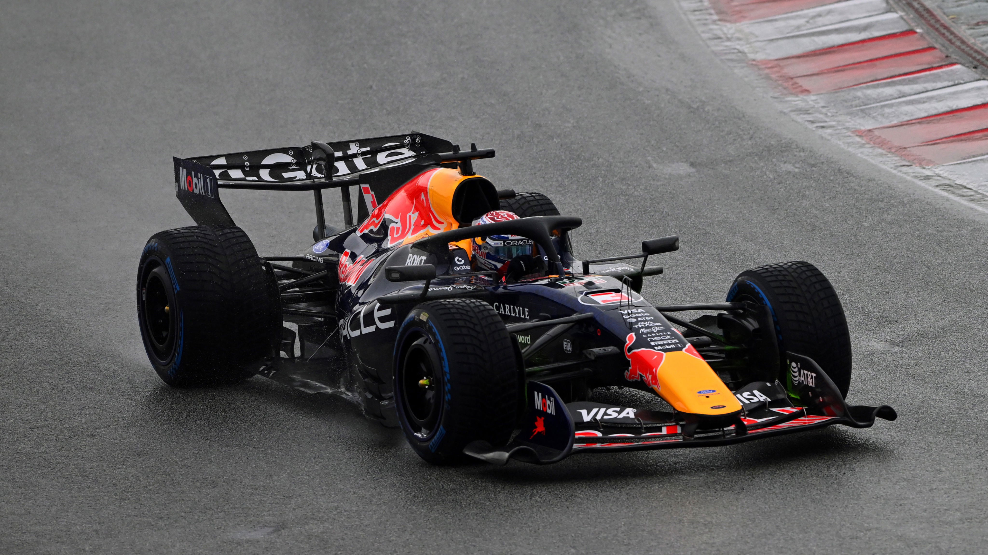 Verstappen got to sample wet and dry conditions 