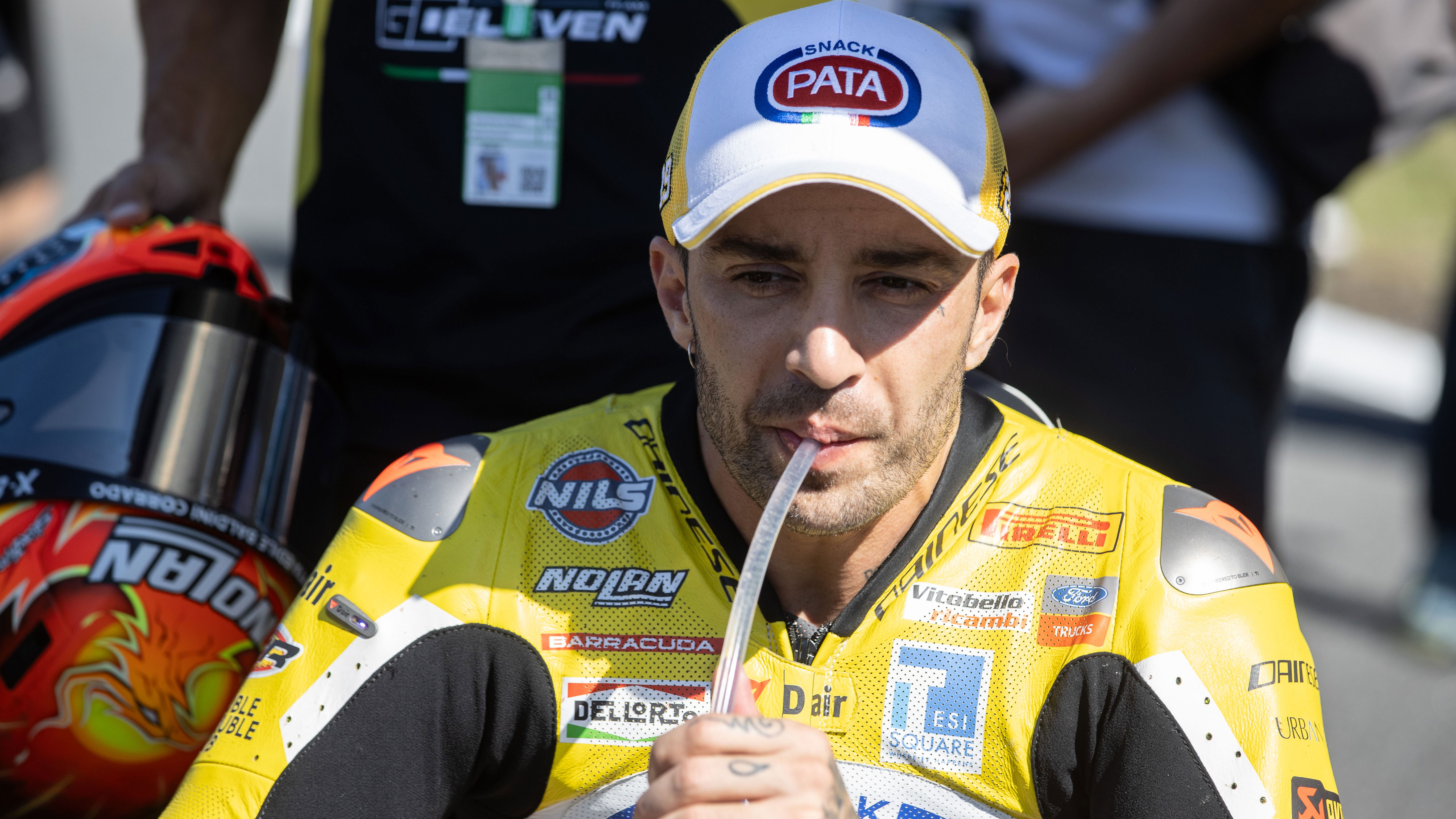 Andrea Iannone, 2025 Estoril WorldSBK, grid. Credit: Gold and Goose.