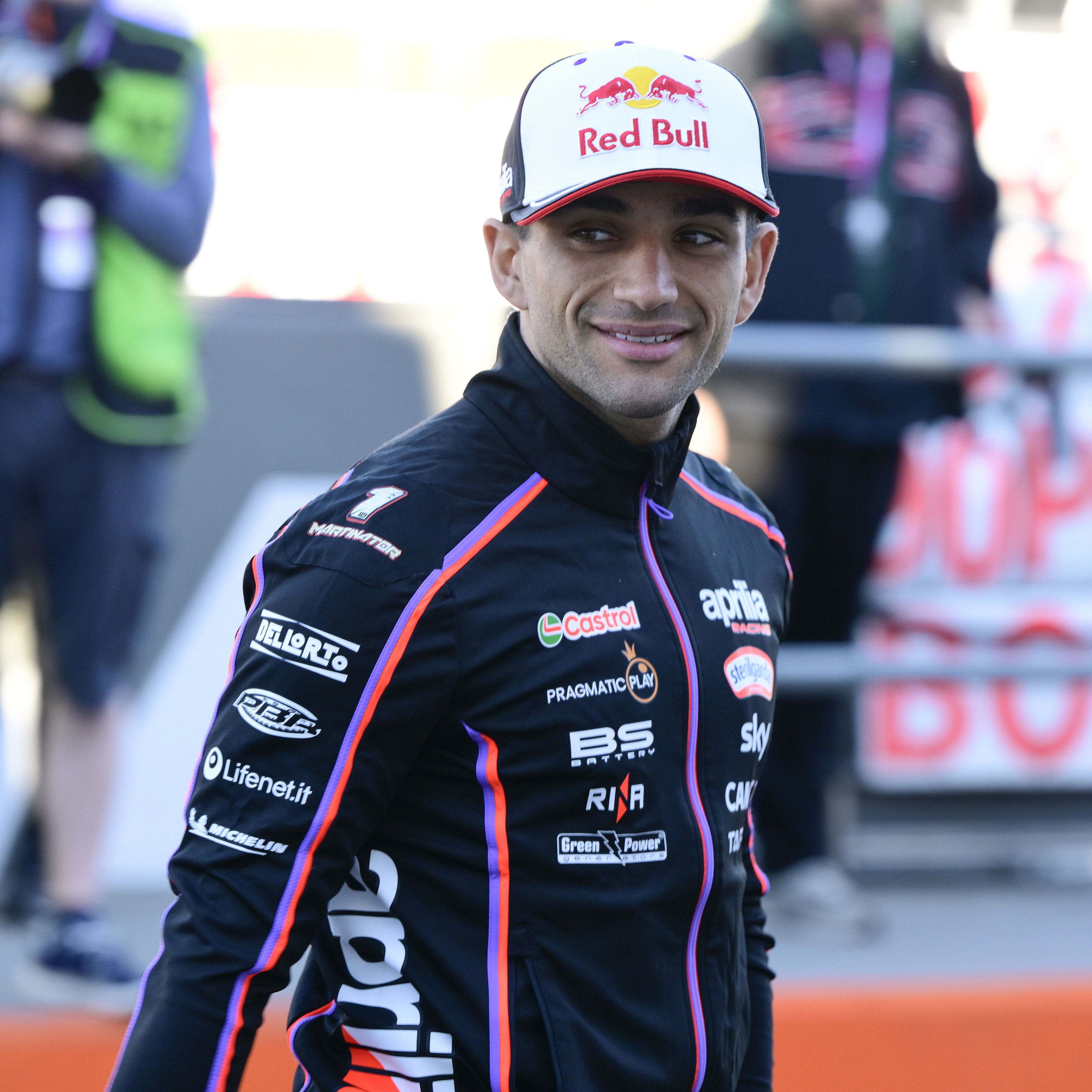 Jorge Martin, 2025 MotoGP Valencia Test, pit lane. Credit: Gold and Goose.