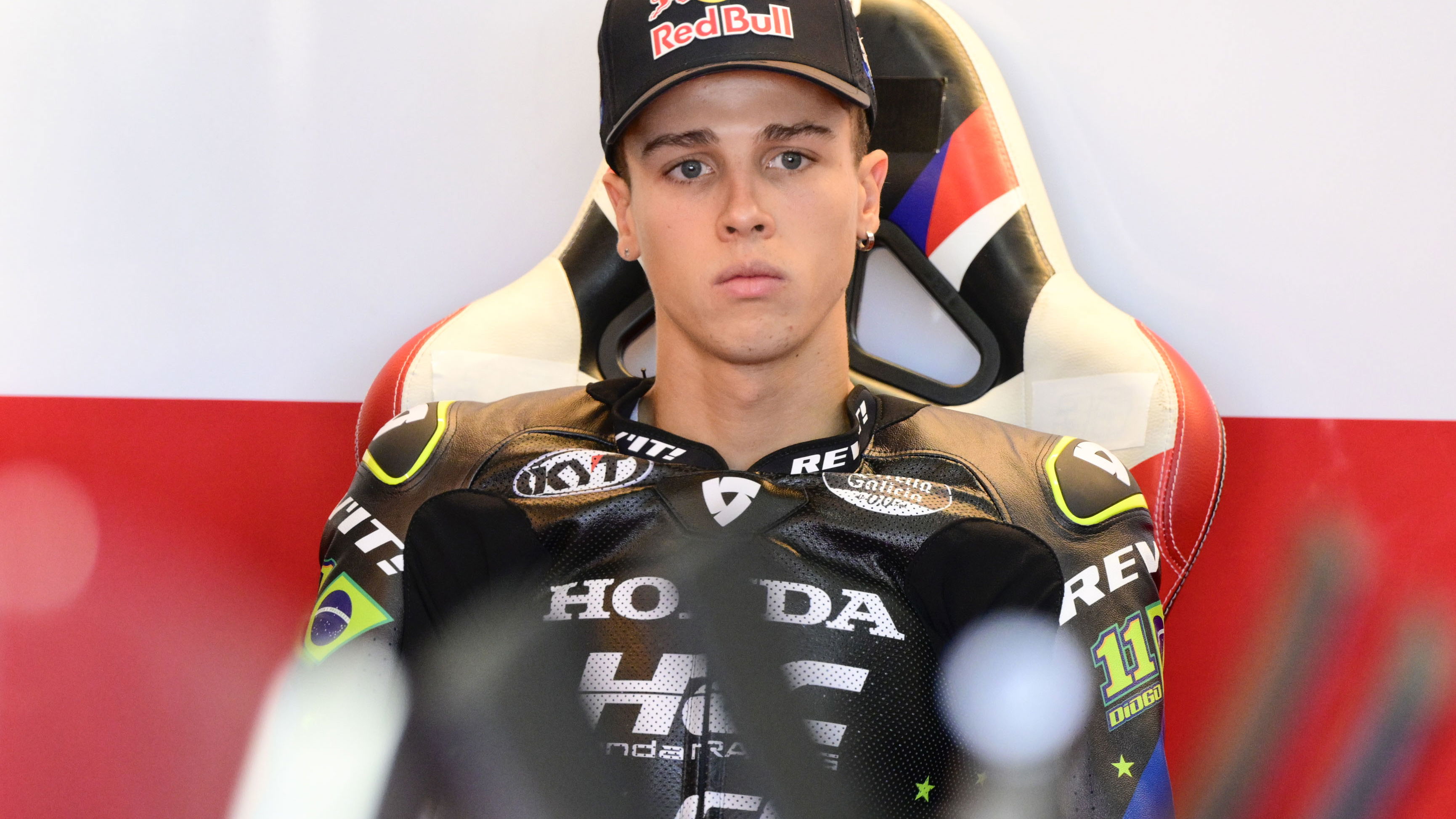 Diogo Moreira, 2025 MotoGP Valencia Test, pit box. Credit: Gold and Goose.