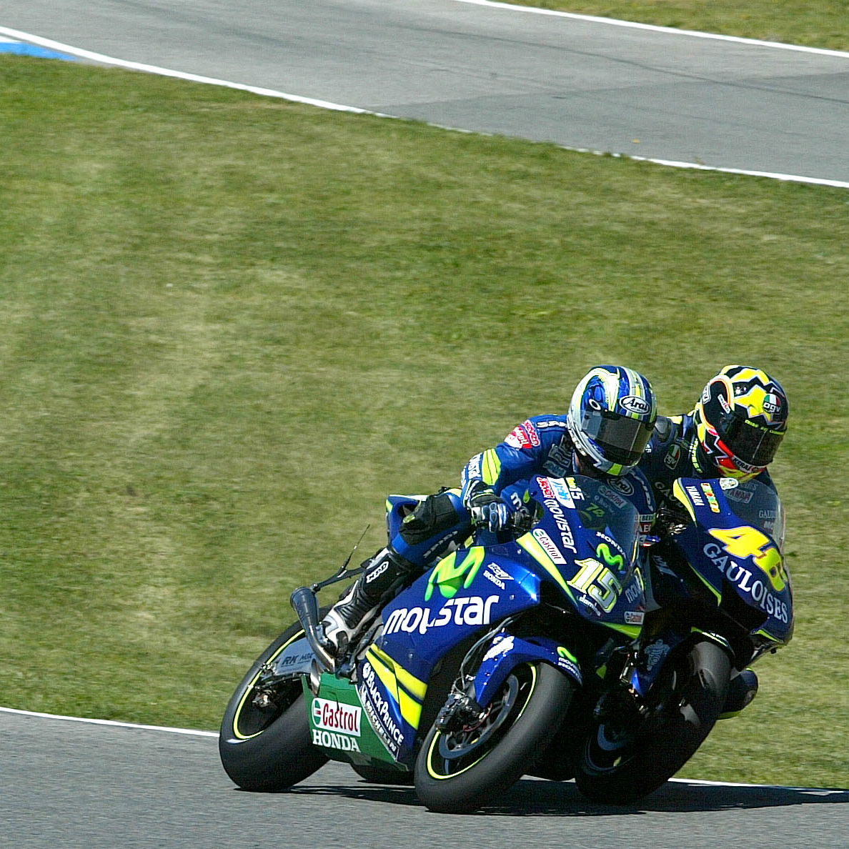 Valentino Rossi, Sete Gibernau, 2005 Spanish MotoGP