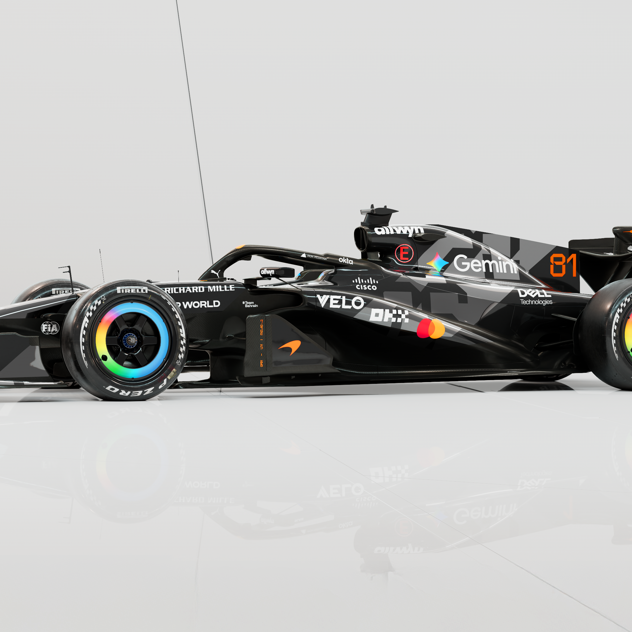 McLaren's MCL40 in its Barcelona test livery