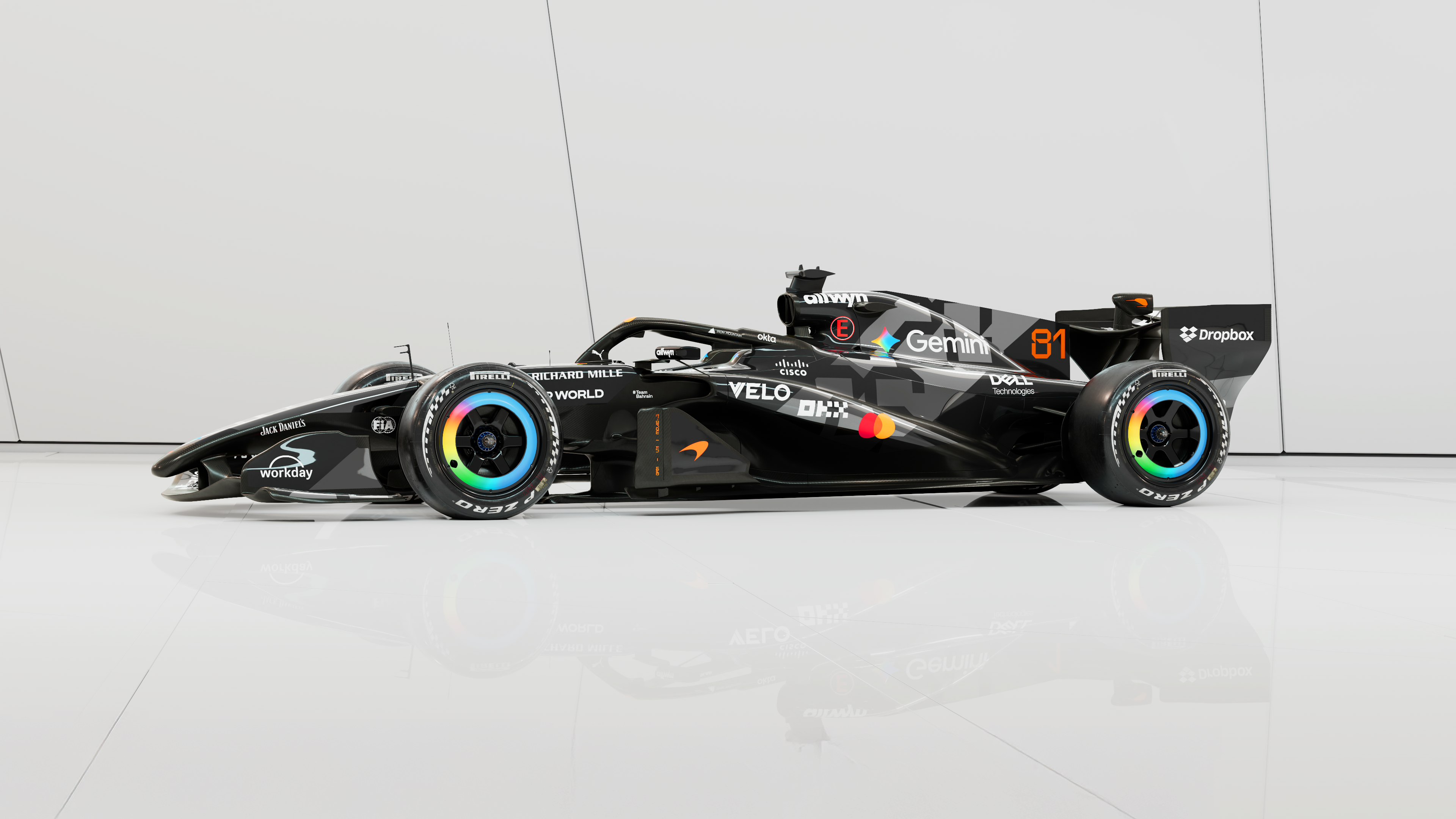 McLaren's MCL40 in its Barcelona test livery