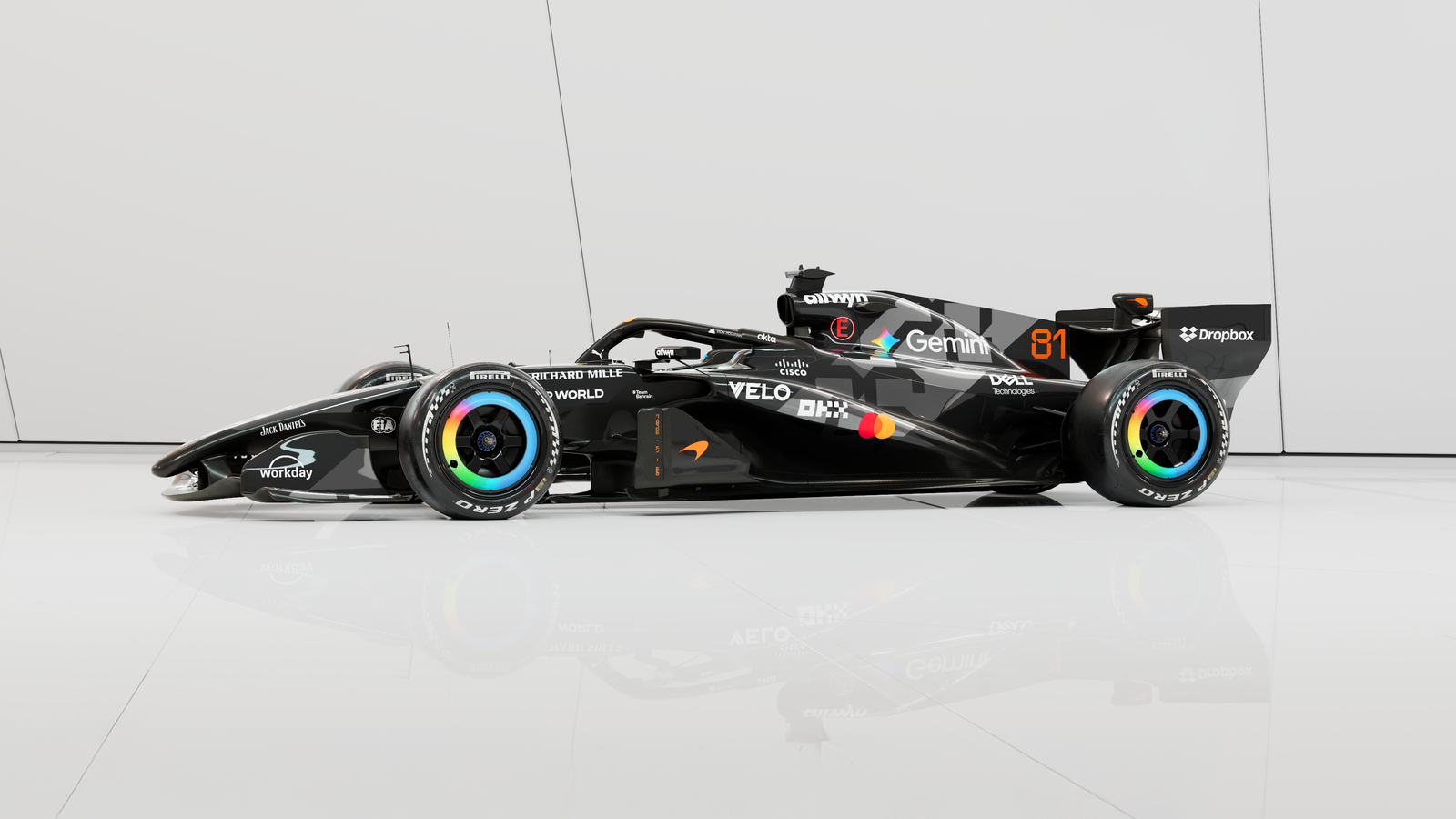 McLaren's MCL40 in its Barcelona test livery