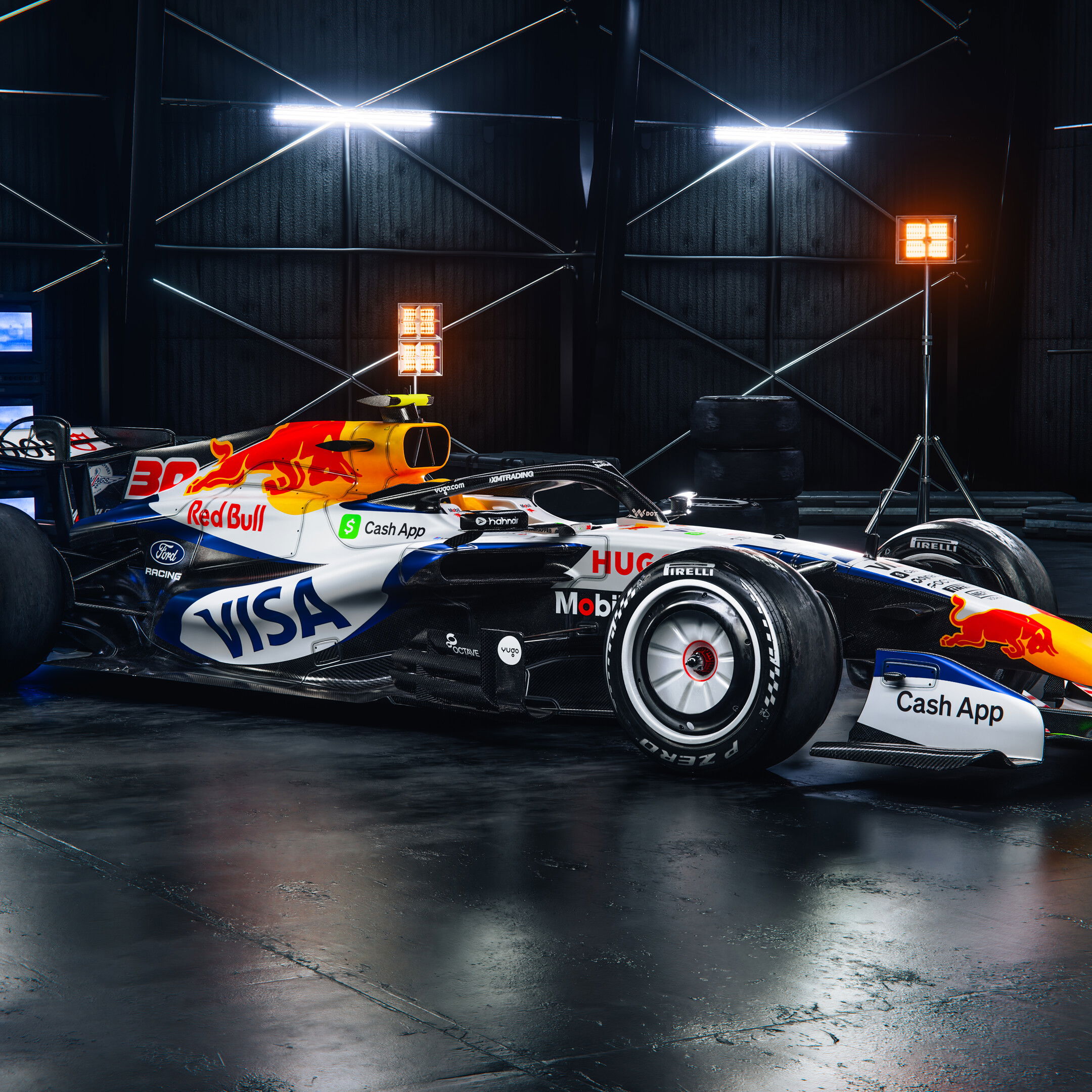 Racing Bulls dropped their livery at the same event as Red Bull