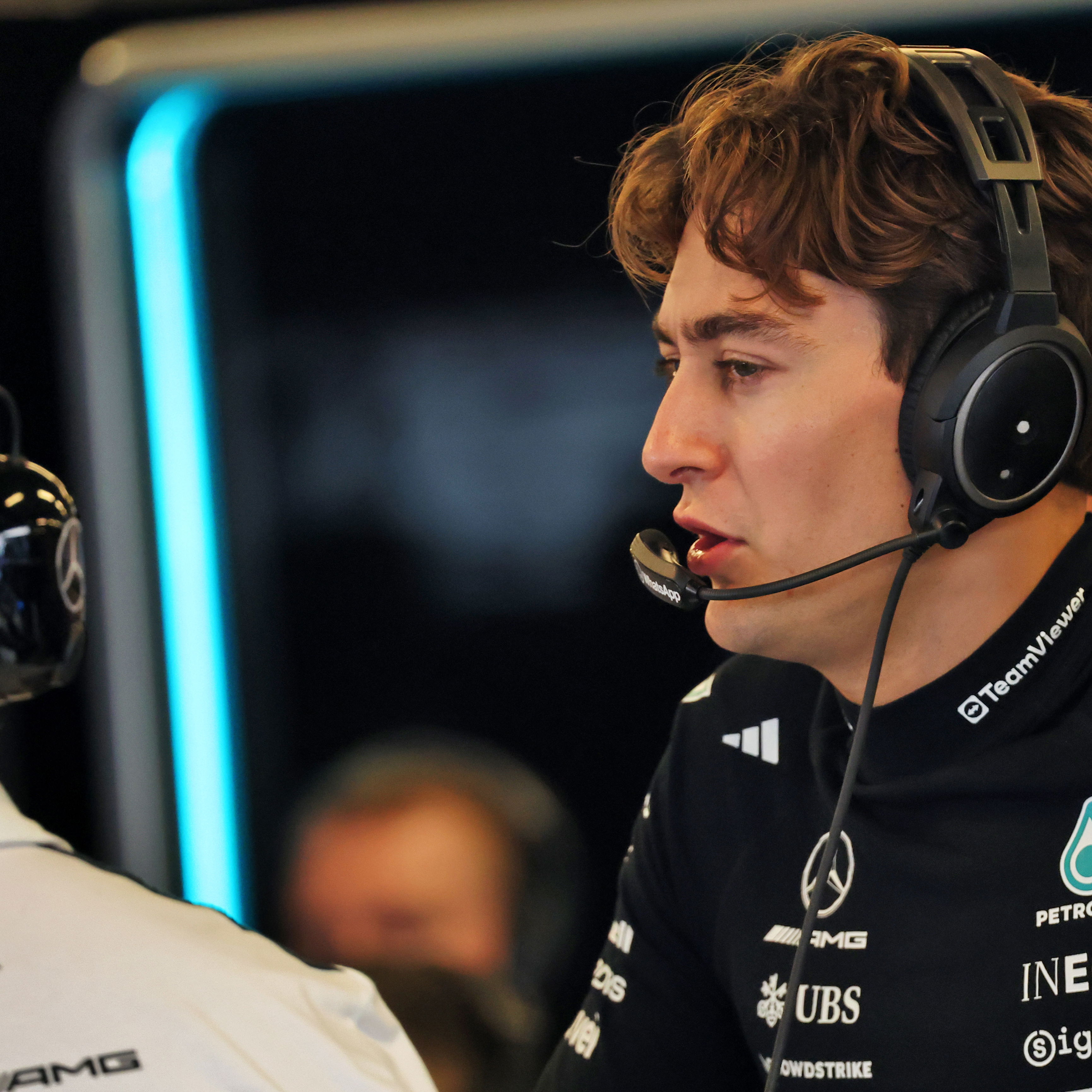 Russell was in action on day one