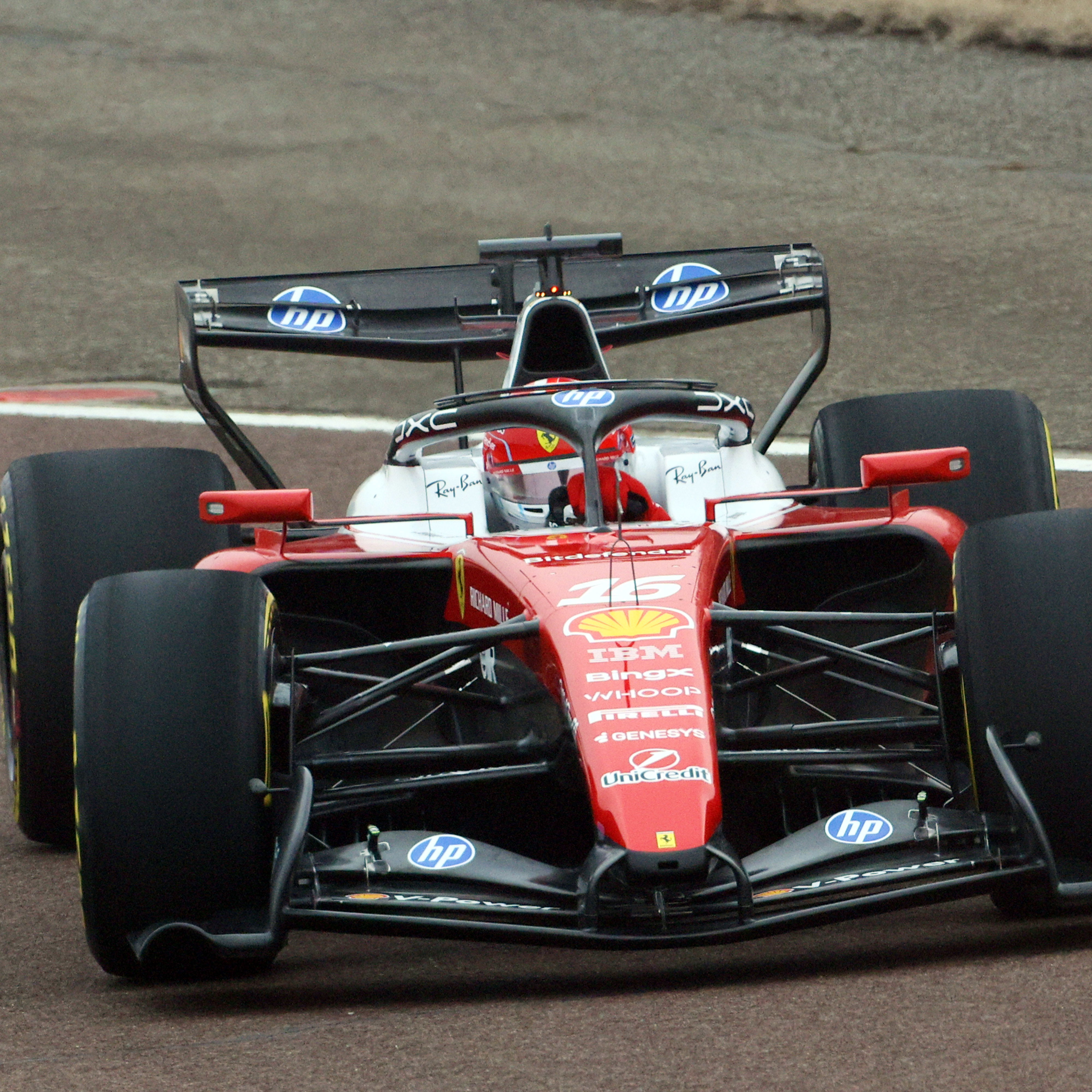 Leclerc trying out the SF-26 on Friday