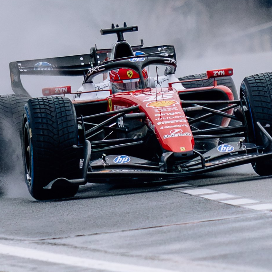 F1 drivers got to try out wet conditions in the Barcelona shakedown